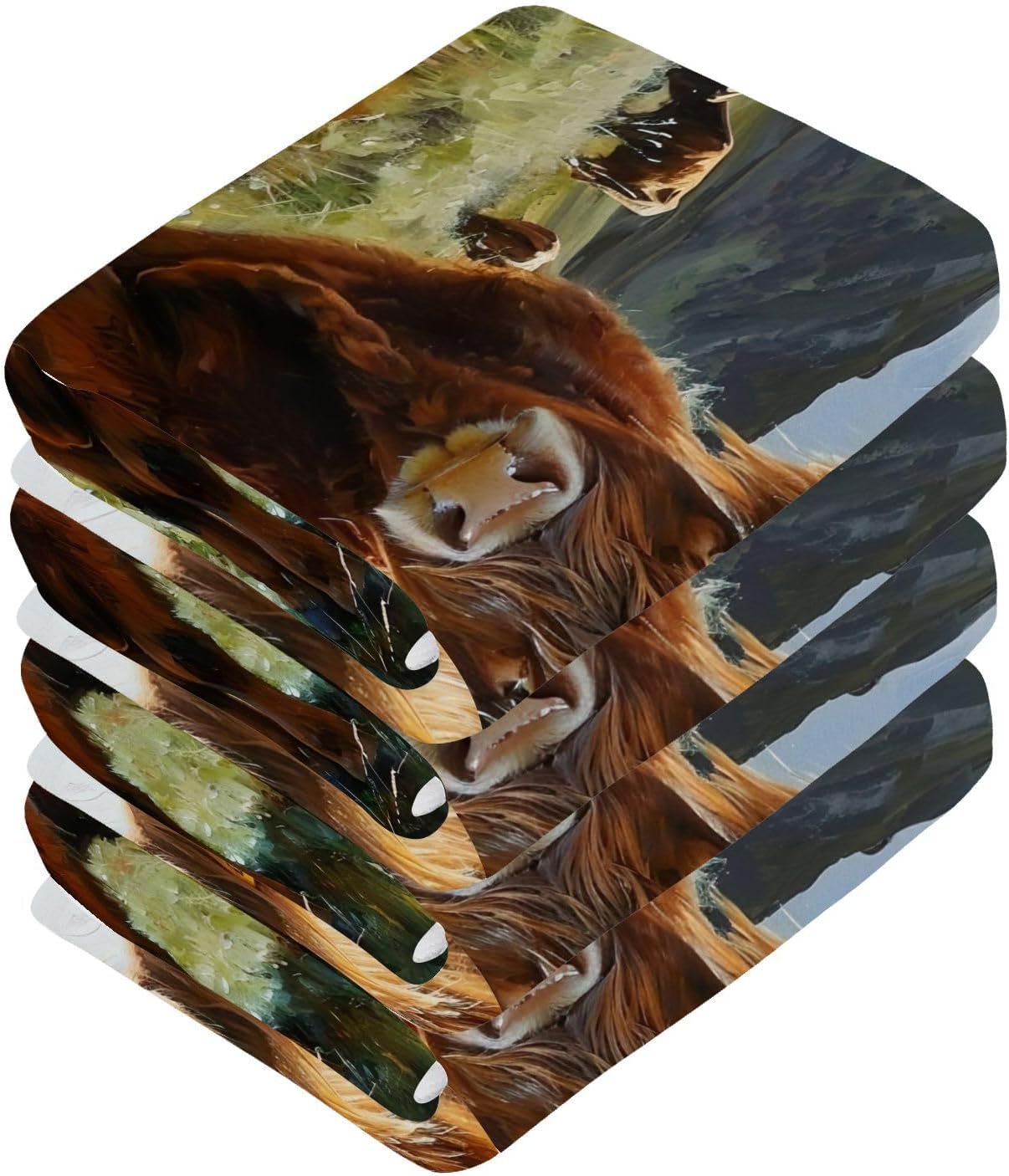 Highland Cow Washcloth 2 Pack