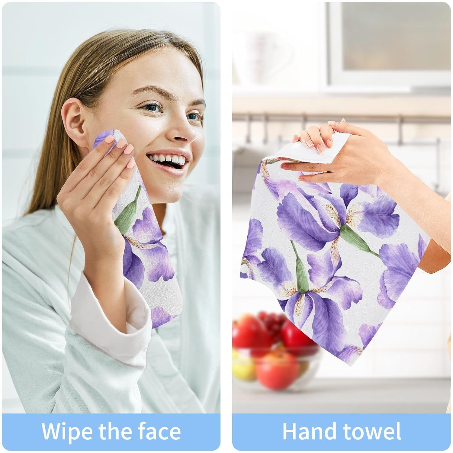 SiviYo Small face Cotton Washcloth Set Eco-friendly 12x12inch