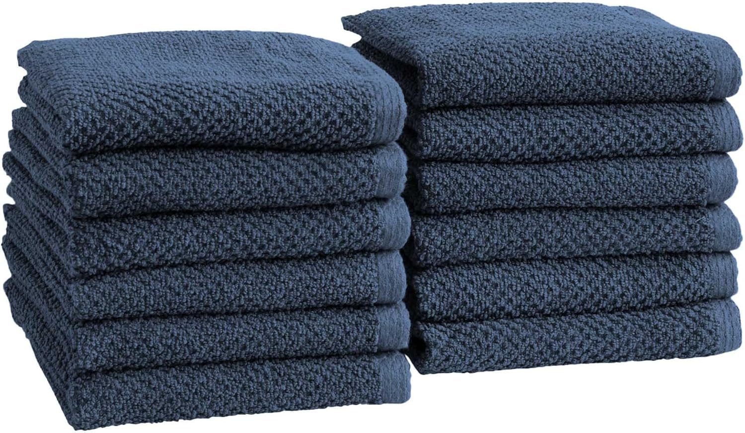 Great Bay Home Navy Washcloth 12-Pack 13x13