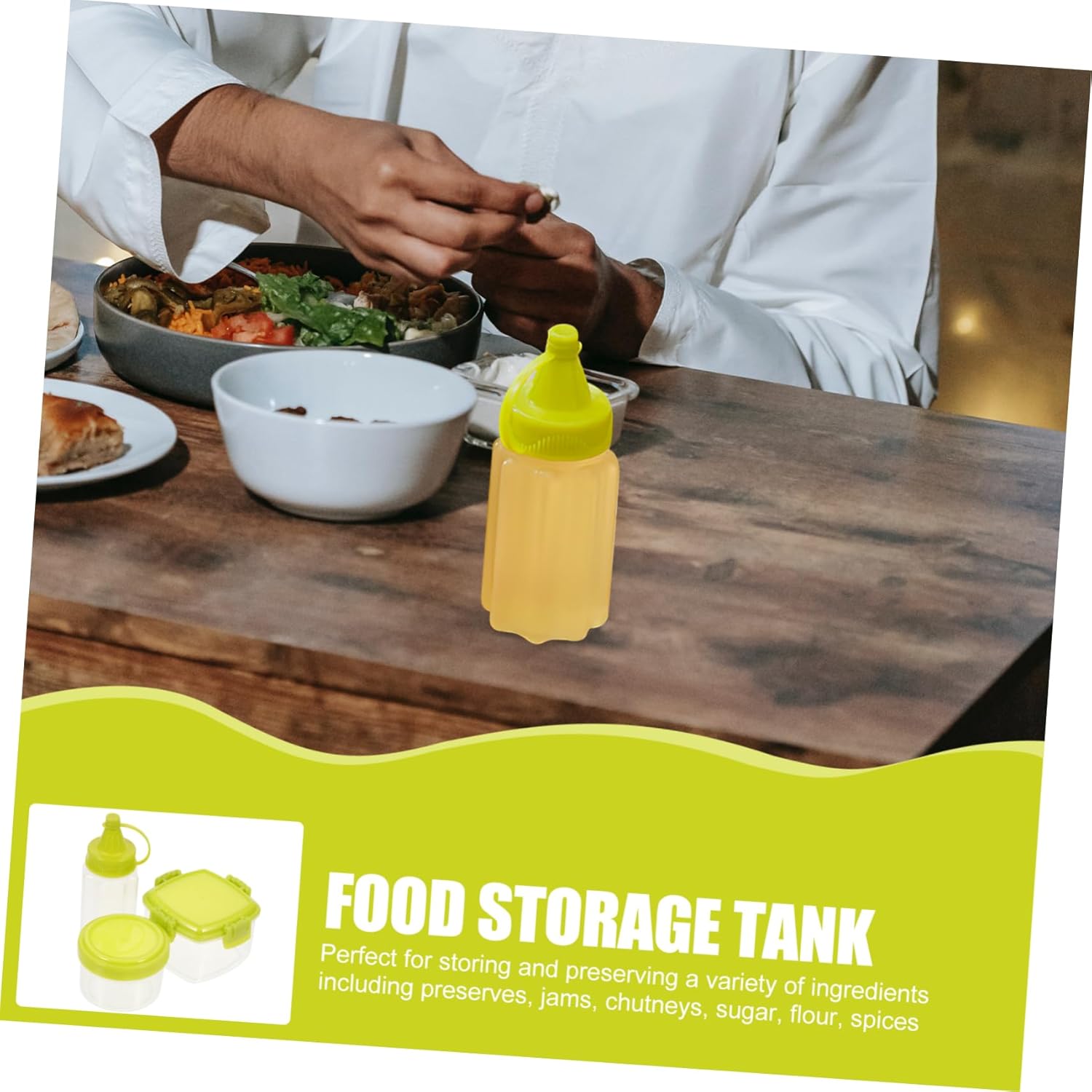 Homoyoyo 12-Piece Condiment Squeeze Bottles Set - Compact Durable