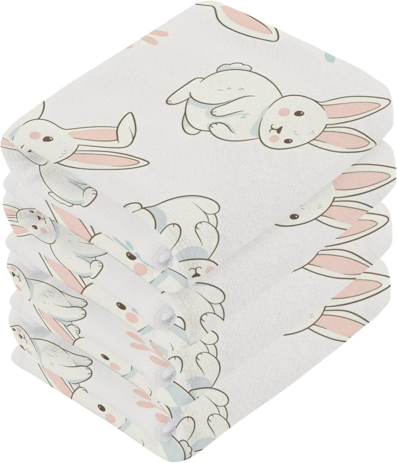 Burbuja Bunny Cotton Washcloths Set of 2