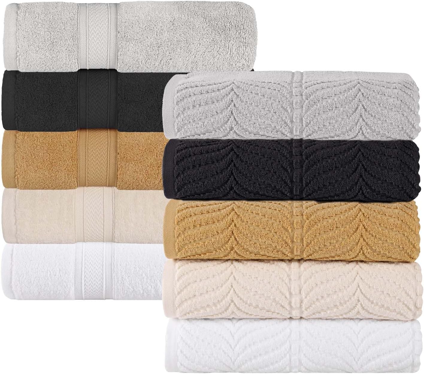 Luxury Quick Dry Zero Twist 12-Piece Towels Set