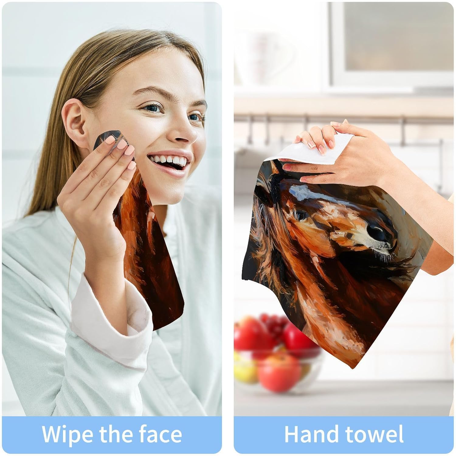 Sturdy Baby Face Towels Soft and Absorbent for Horses
