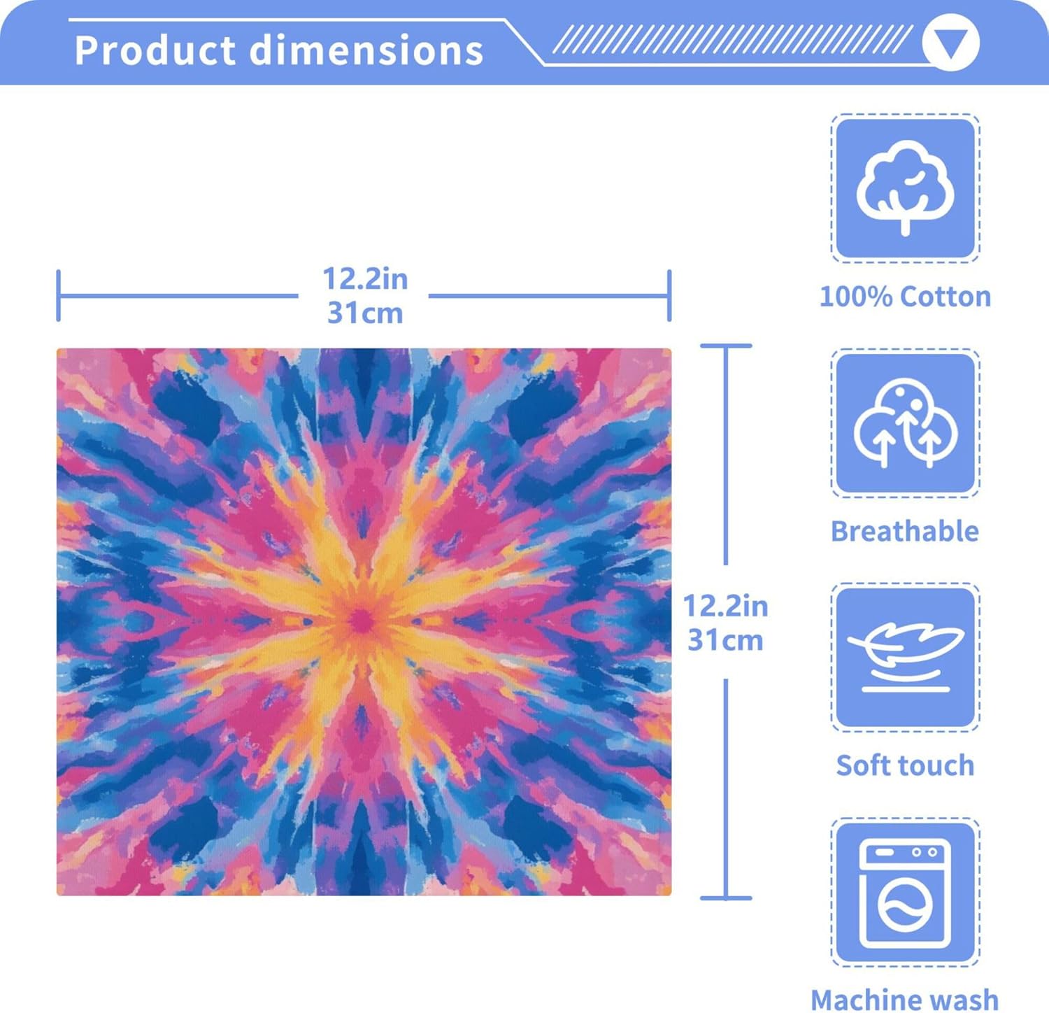 Xigua Tie-Dye Washcloth Set