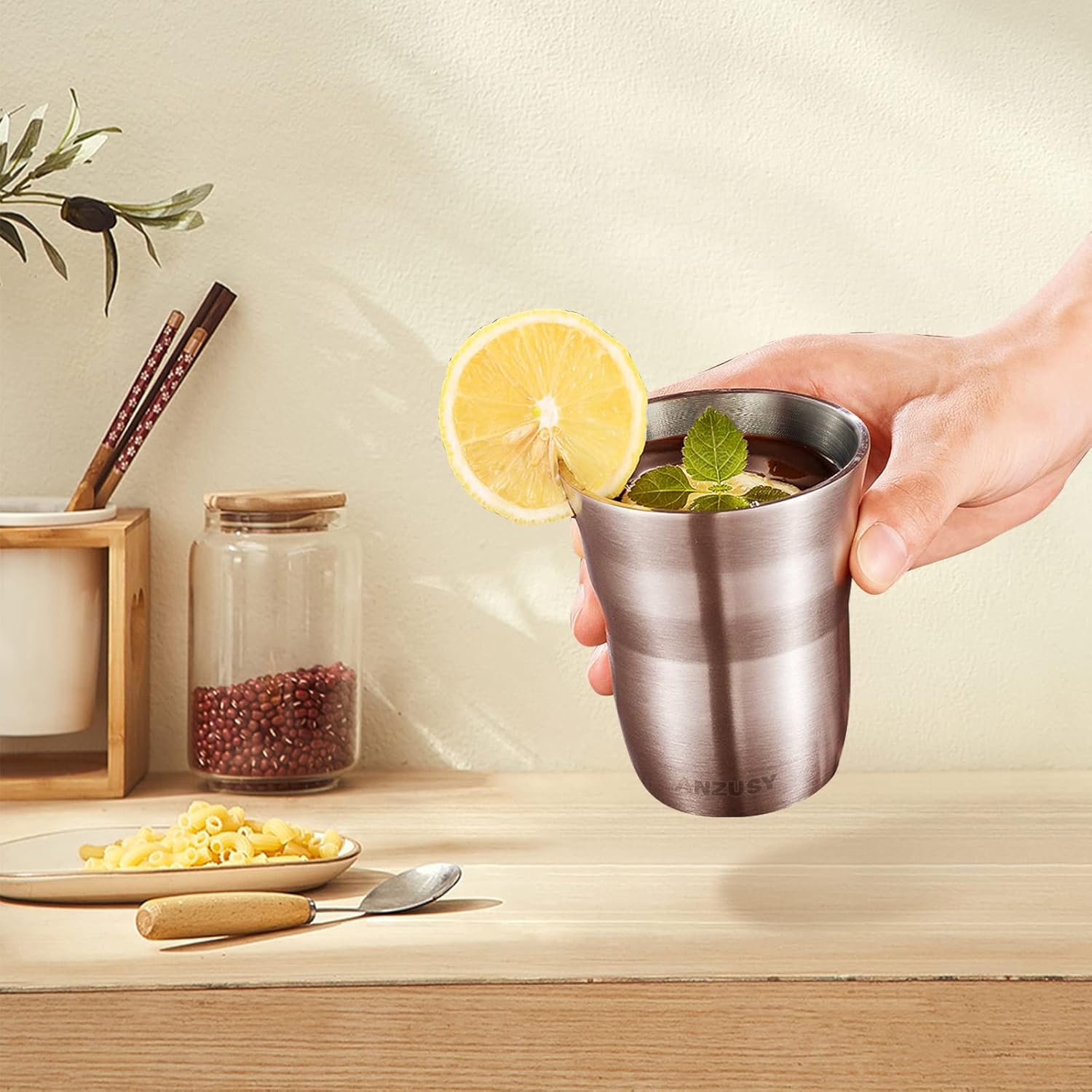 Shatter-Proof Steel Cups - 88oz Refreshing Cold Hot Drink Tumbler