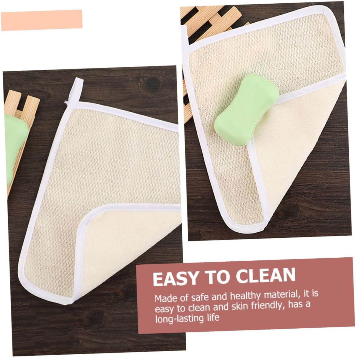 4-Piece Exfoliating Body Scrubbing Towels for Deep Skin Care