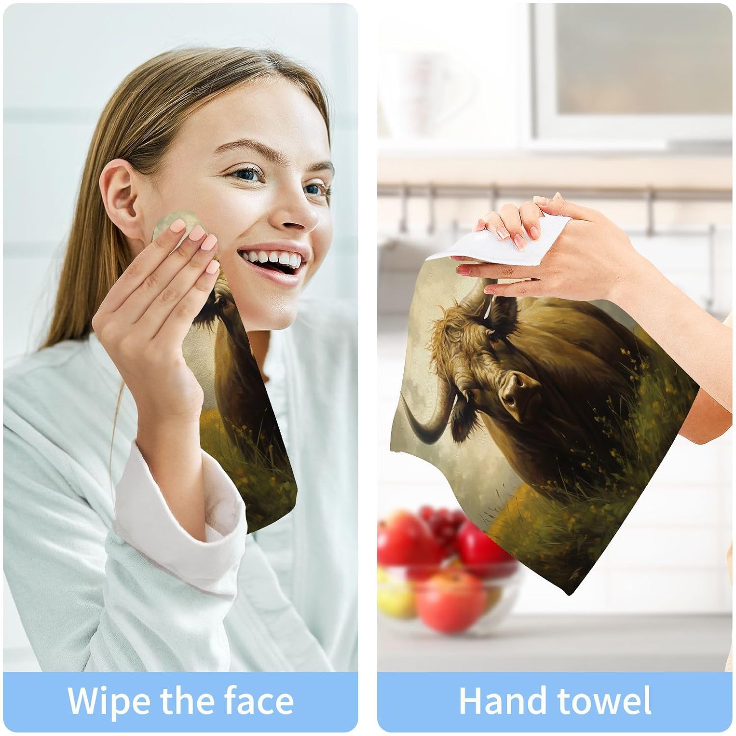 Premium 12x12 Cotton Washcloths Set for Dual Use