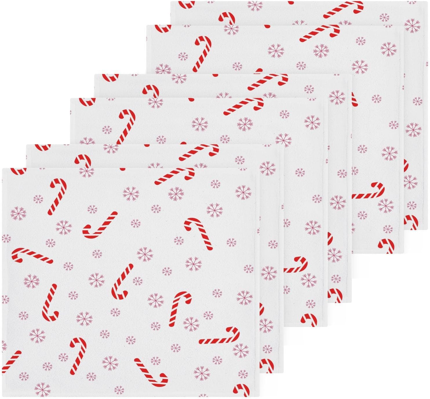 Stylish Christmas Candy Washcloth Set