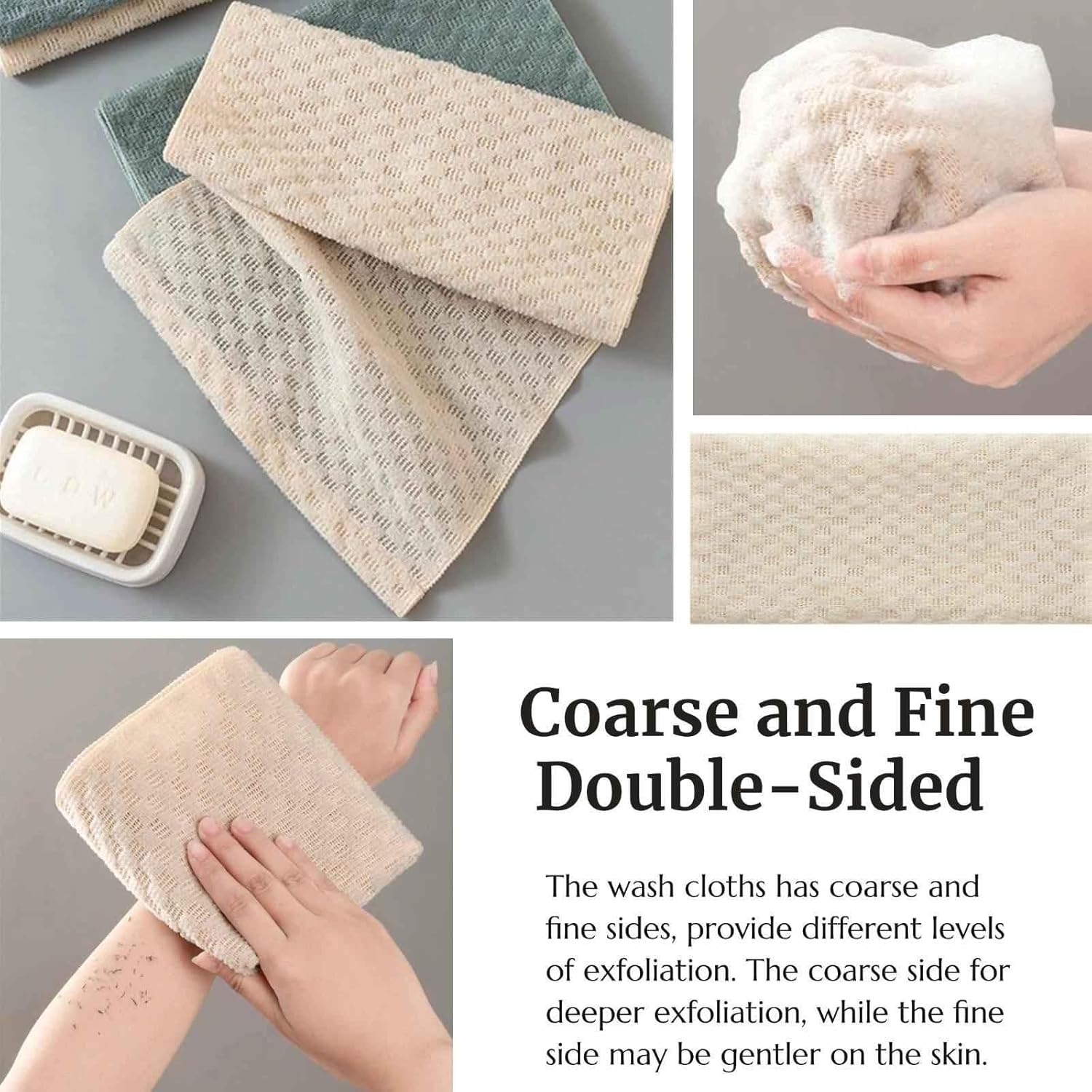 45 inch Exfoliating Washcloth Towel