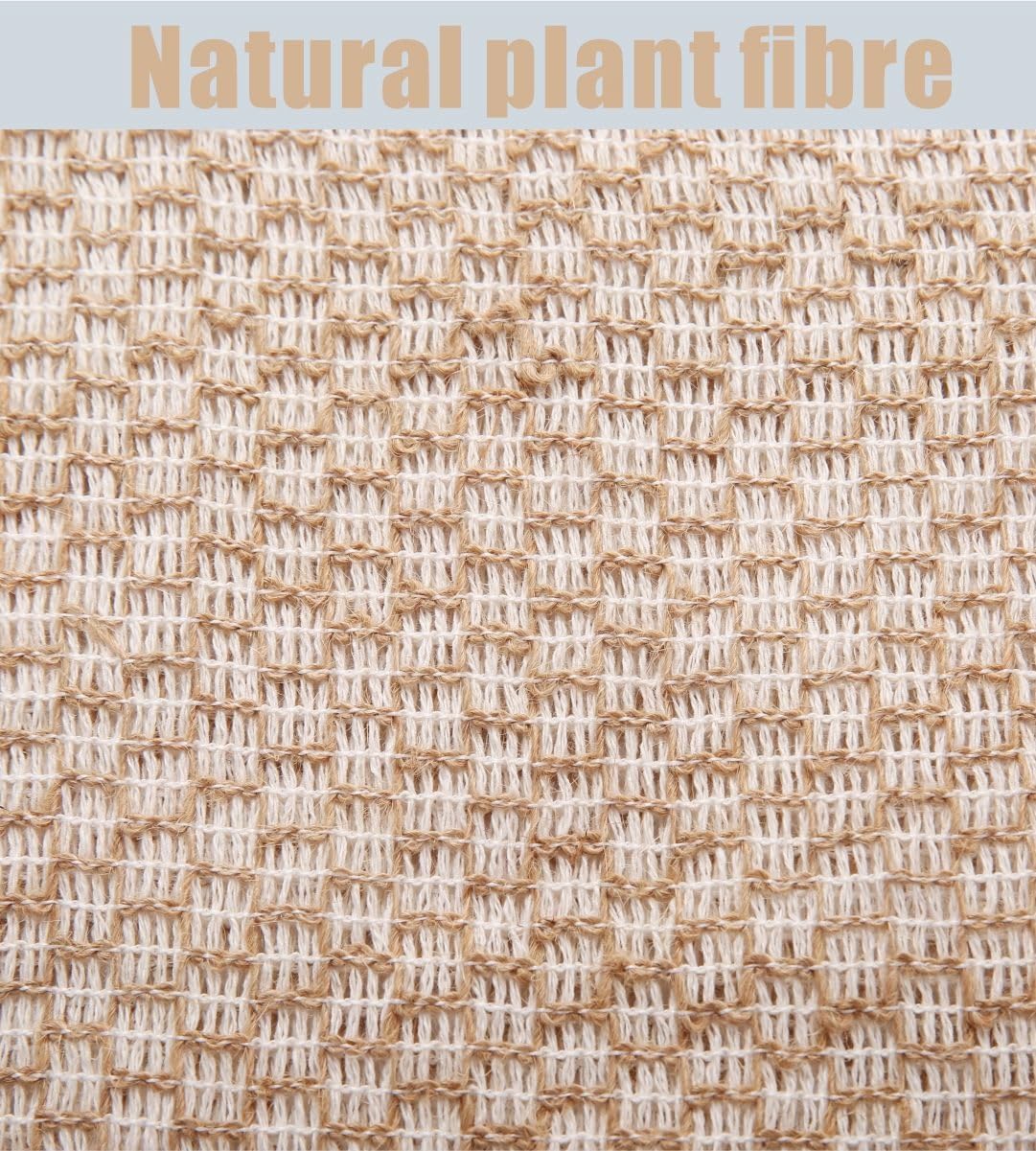 Eco-Friendly Jute Back Body Exfoliating Washcloth Towel for Men Women
