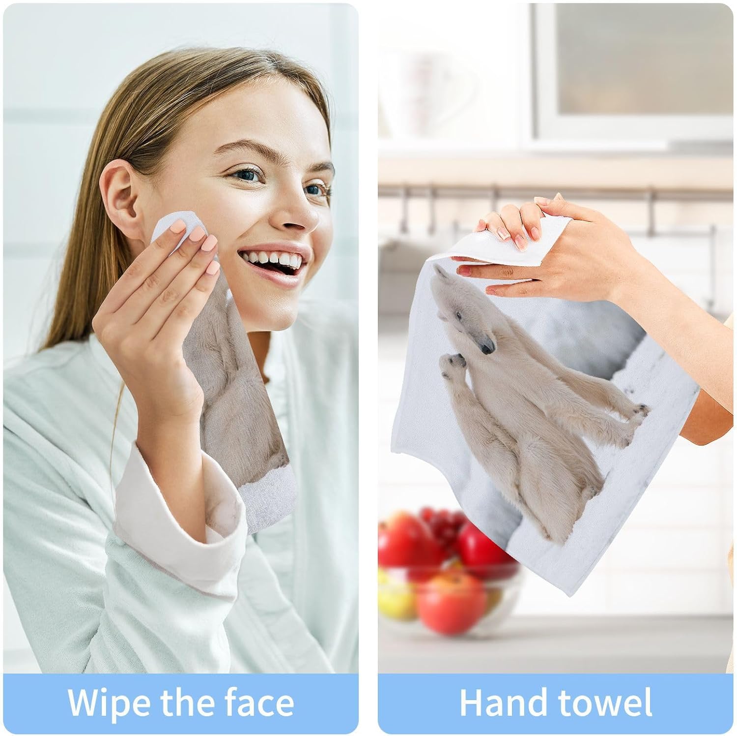 Polar Bear Cub Towels Set