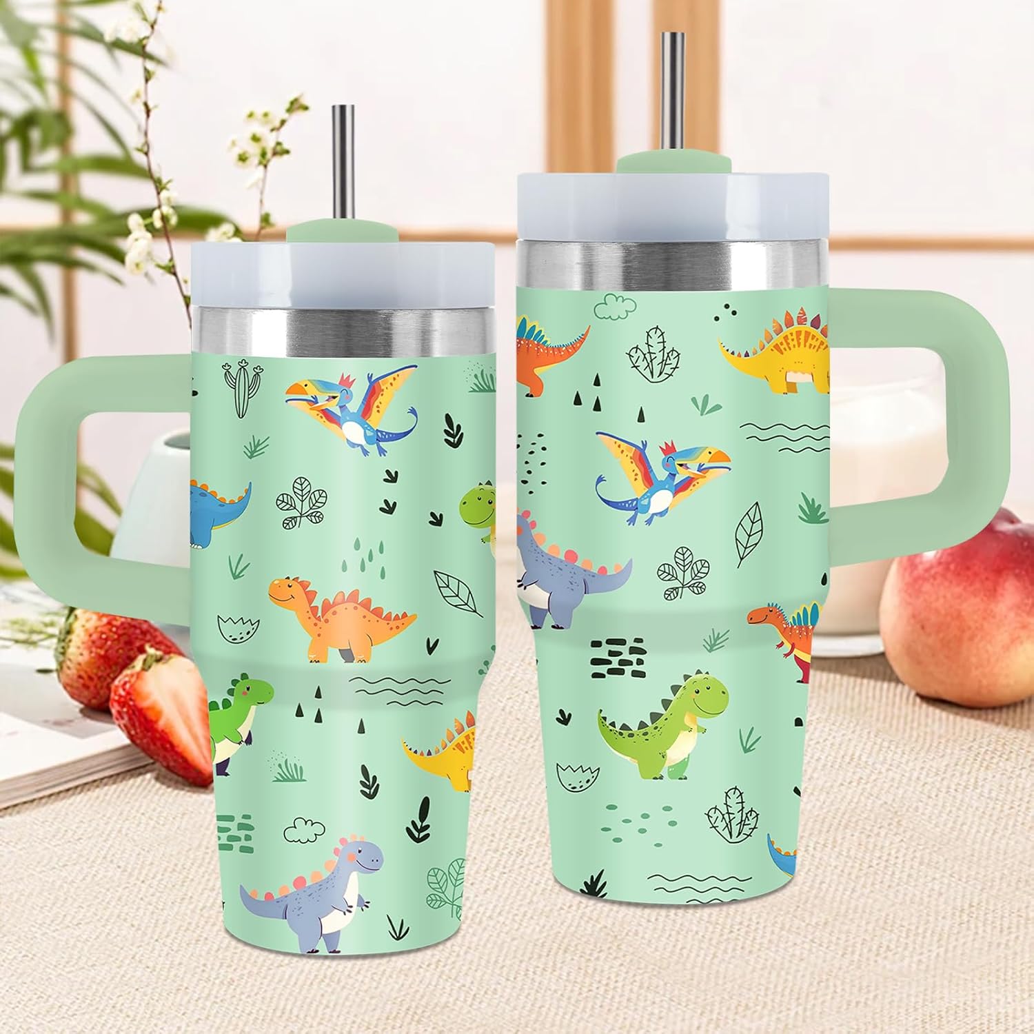 Dino Themed Tumbler Fun for Kids