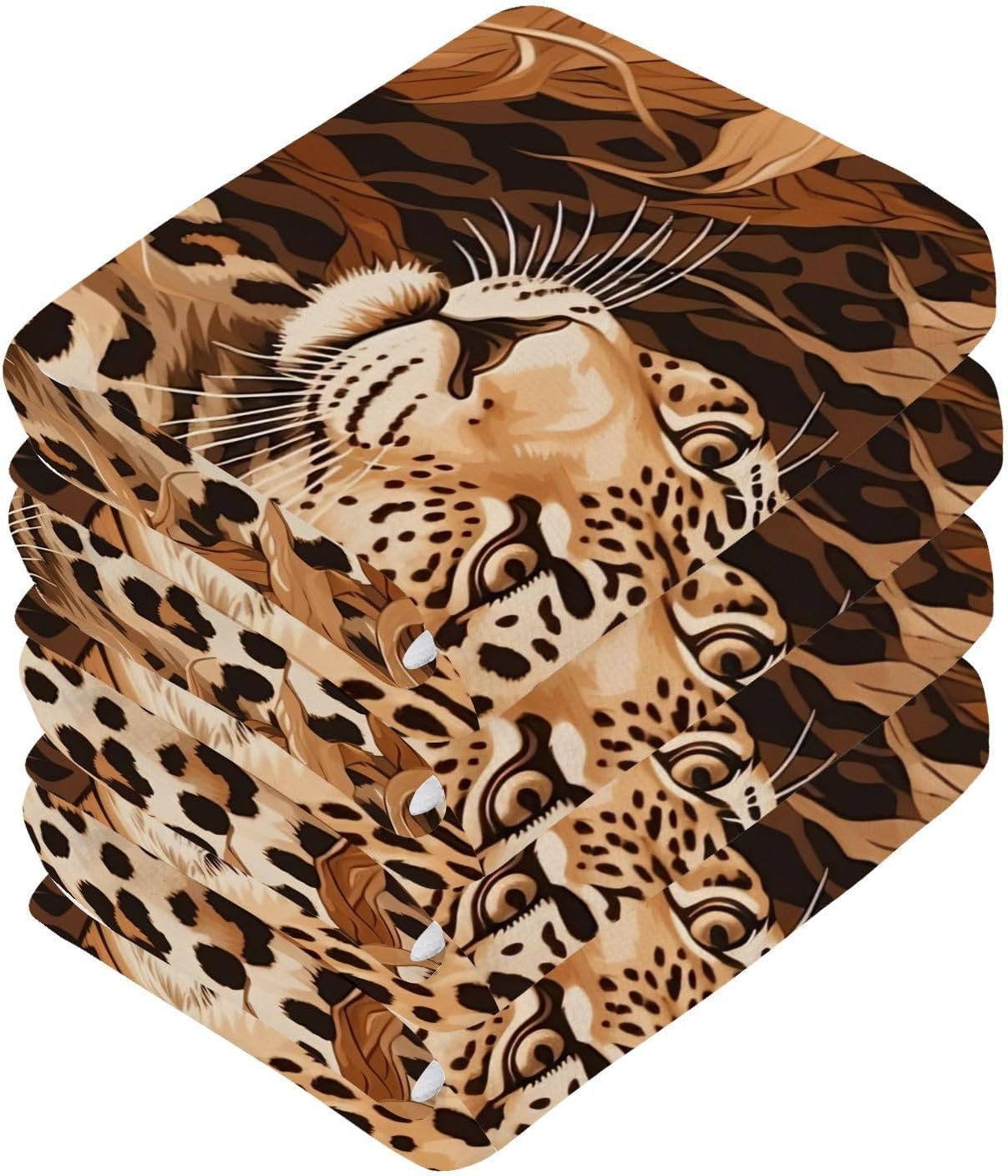 Leopard Washcloth Set 2-Pack
