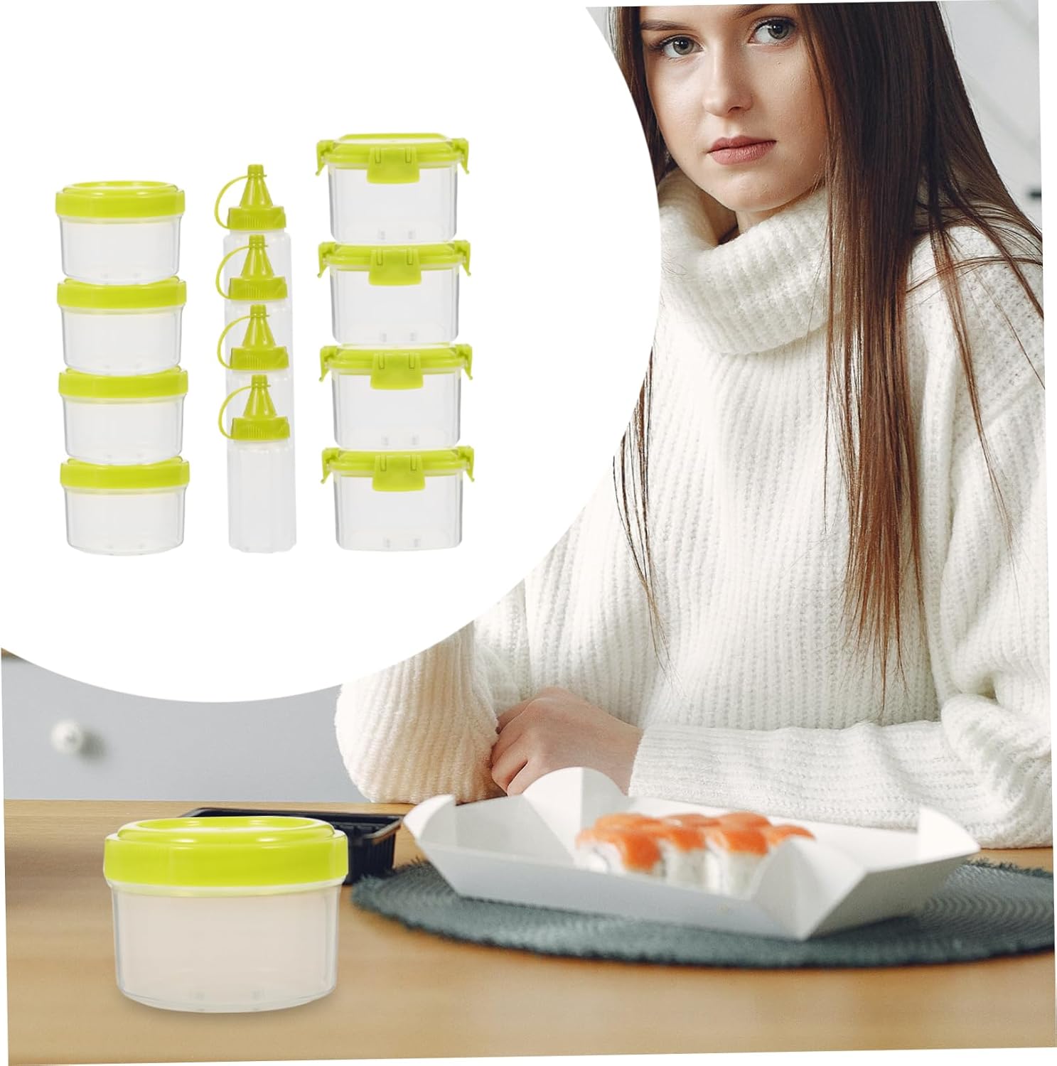 SHOWERORO Lightweight Condiment Bottles