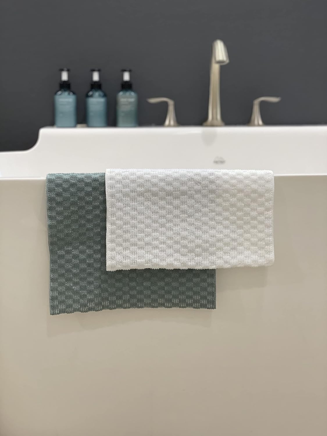 Extra Long Exfoliating Shower Towel Washcloth Medium Exfoliate