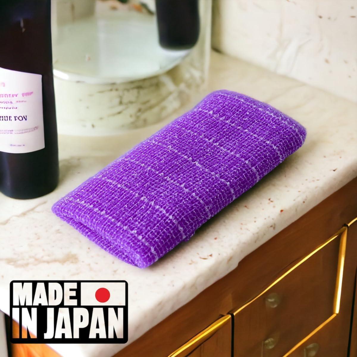 SAZANKA Awayuki Shower Towel Body Wash Washcloth Pink