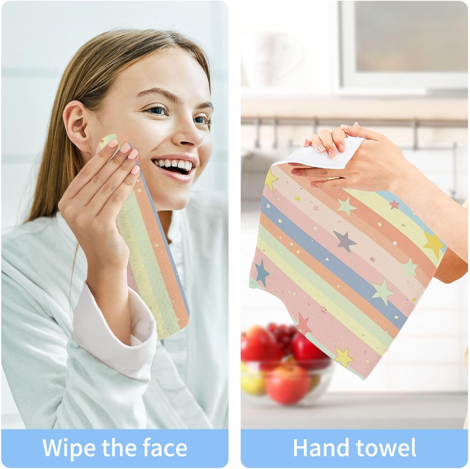 Xigua Stars Washcloth Set - Durable and Effective