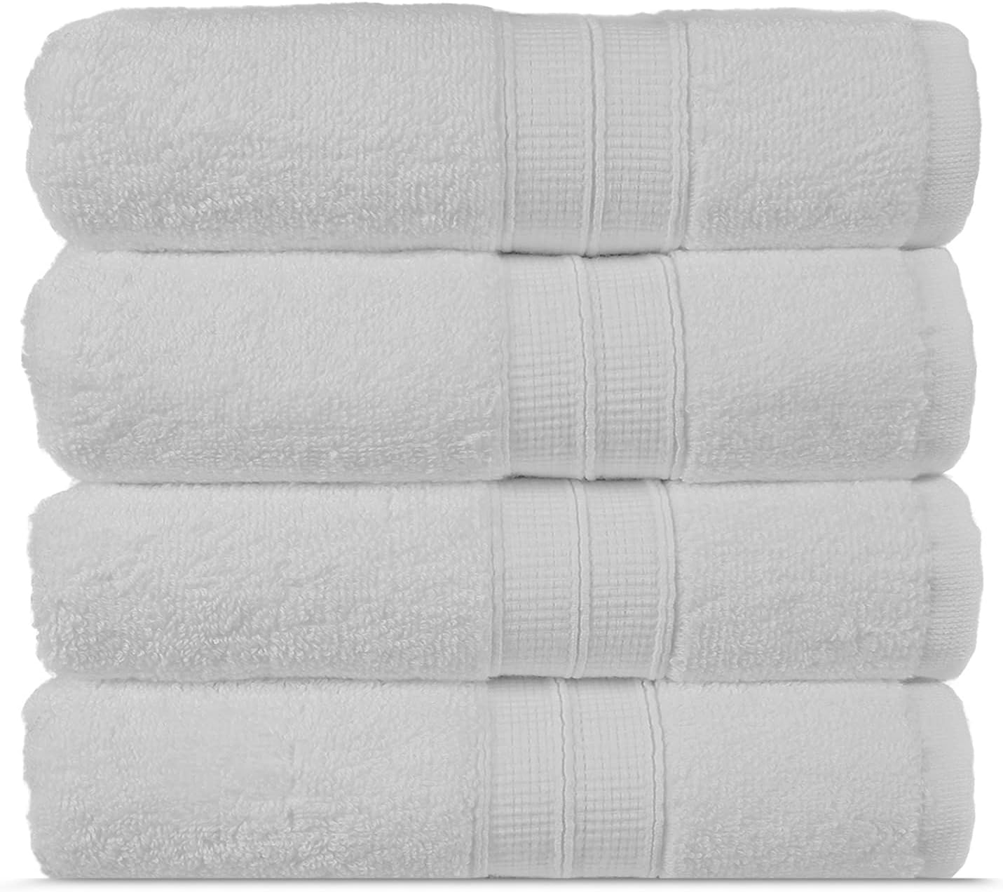 Towel Bazaar Premium Cotton Turkish Washcloths 4 Pack