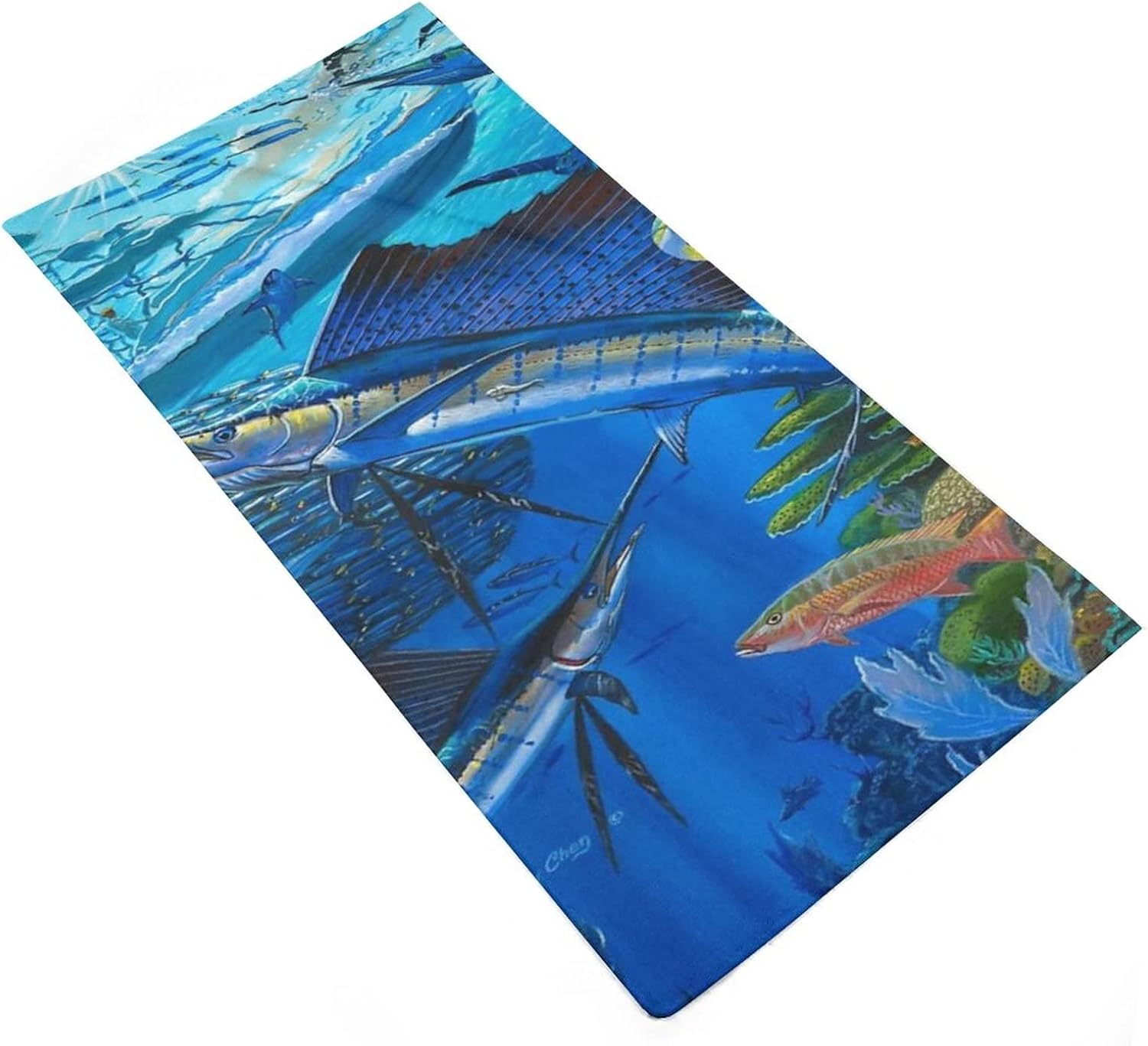 Stilvoll Sailfish Design Washcloths for Bathroom Kitchen Hotel