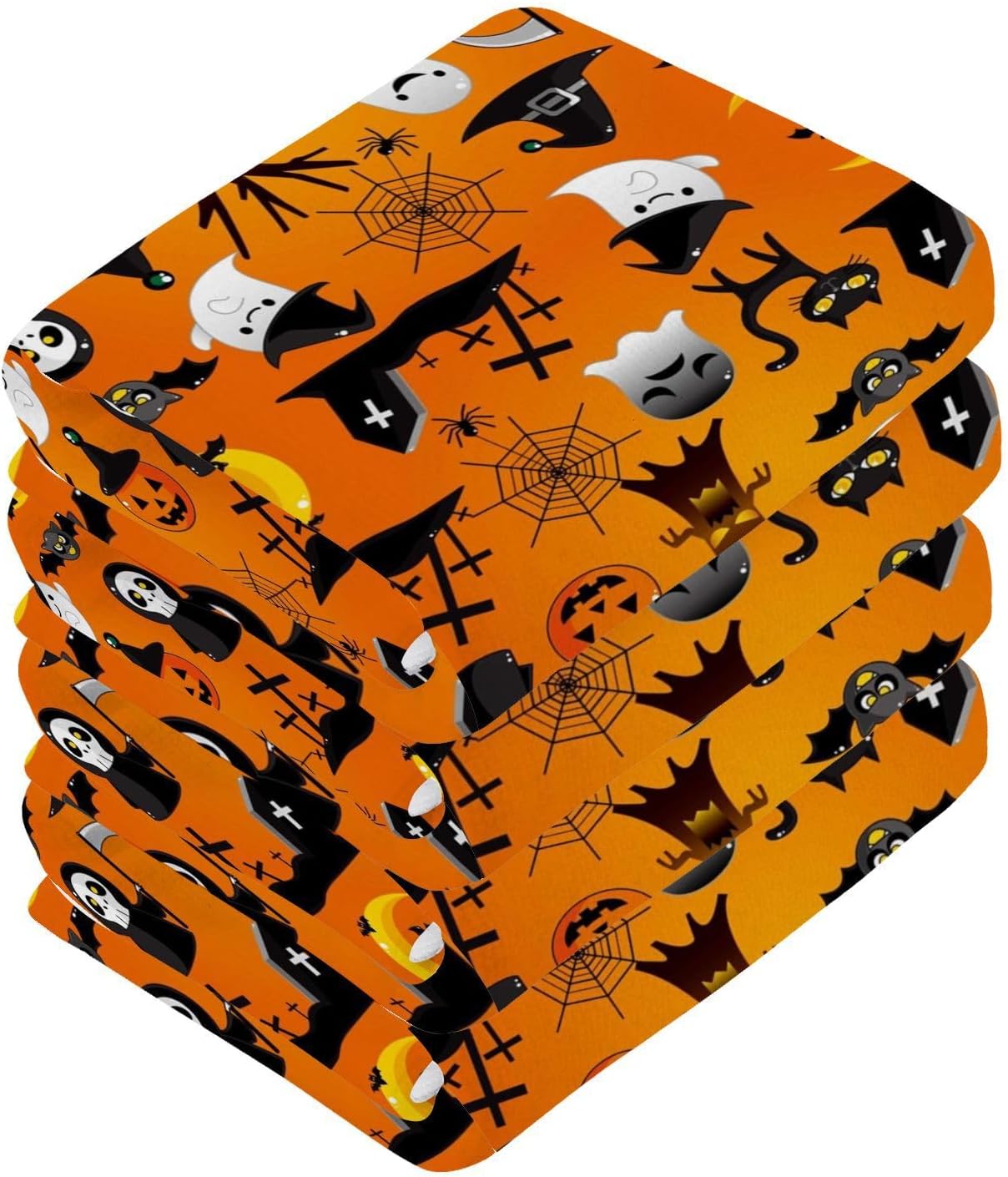 Seamless Halloween Face Towels - bath beyond