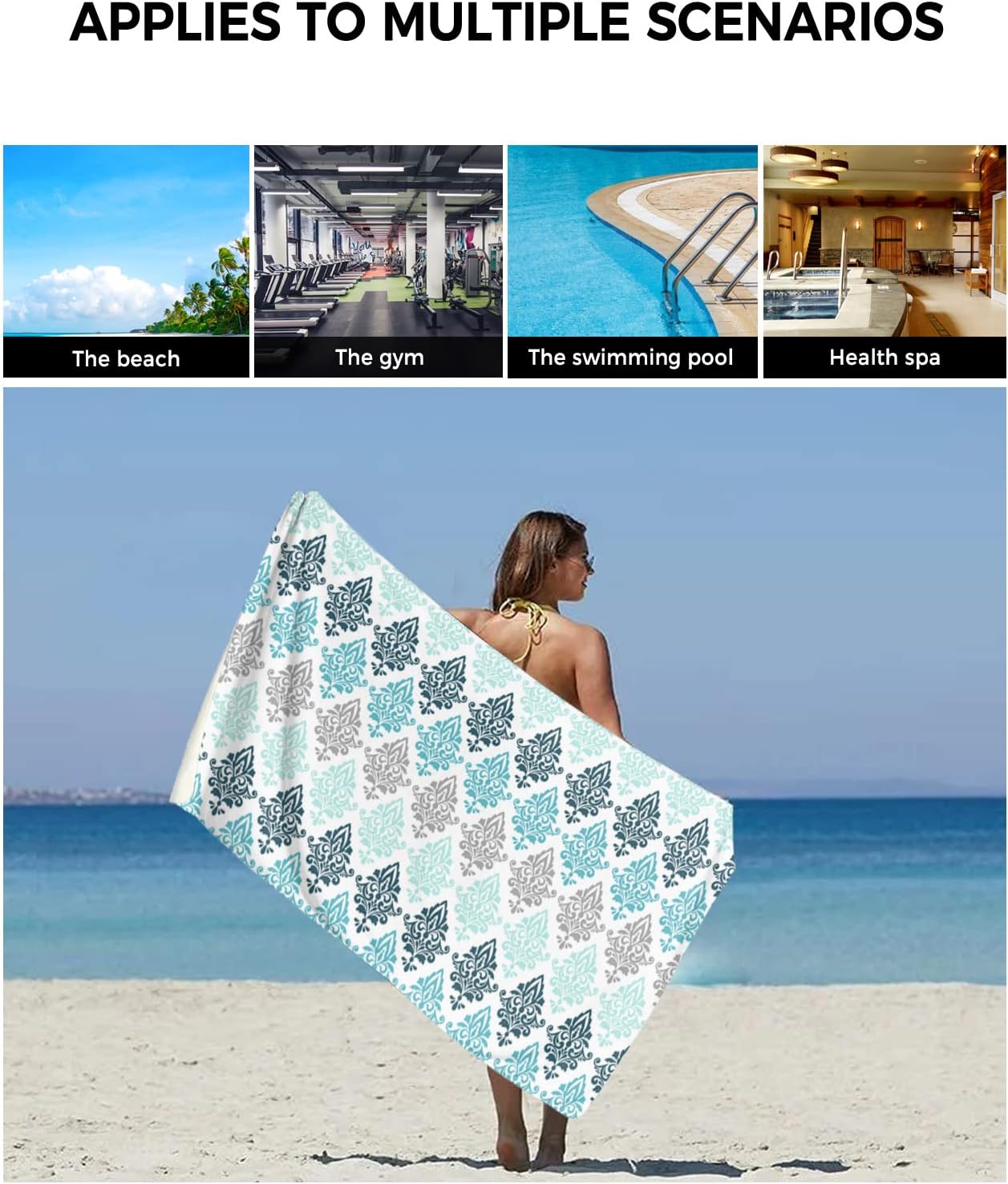 Delightful Geometric Paisley Towel Set for Luxurious Living