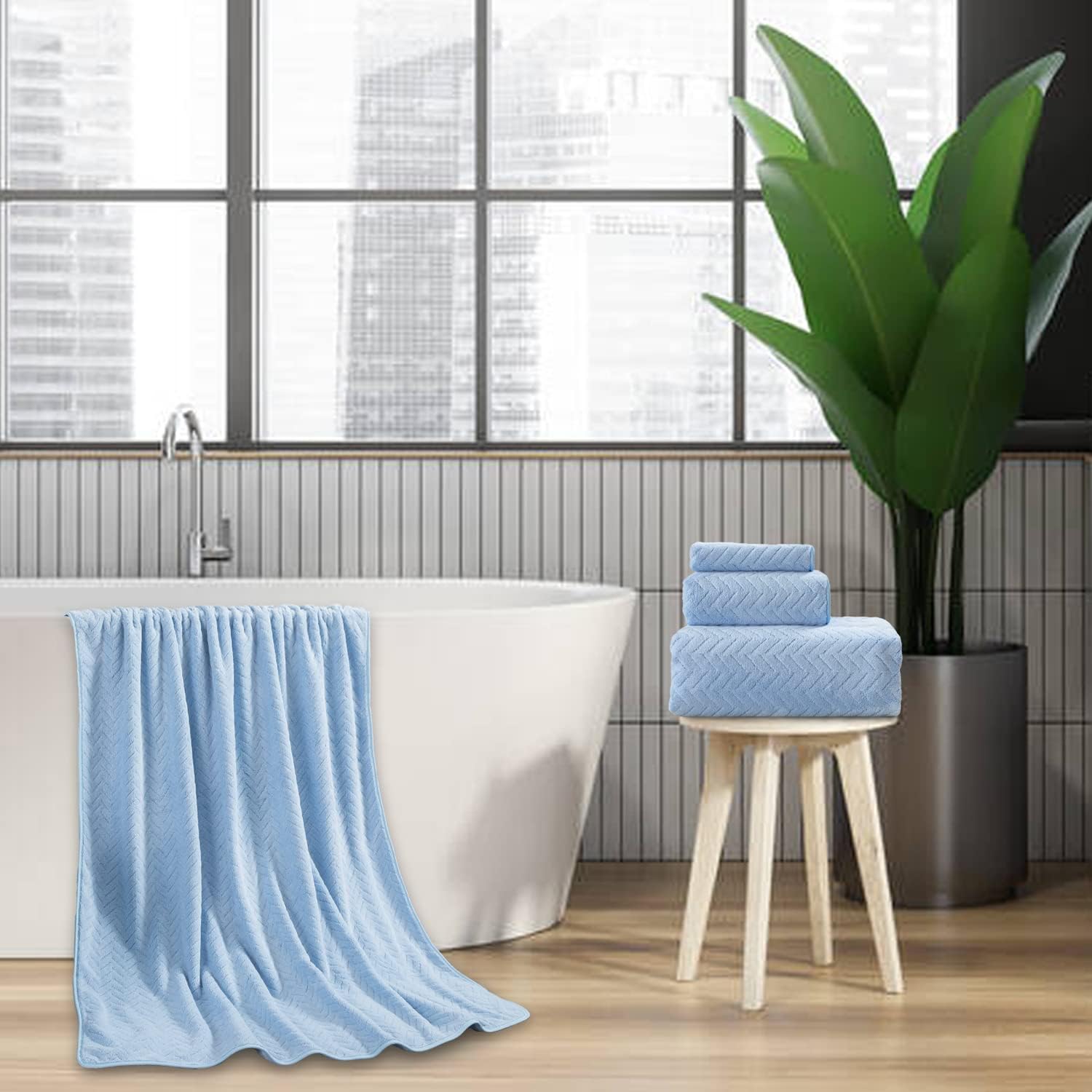 Bath Time Bliss 4-Piece Washcloth Set