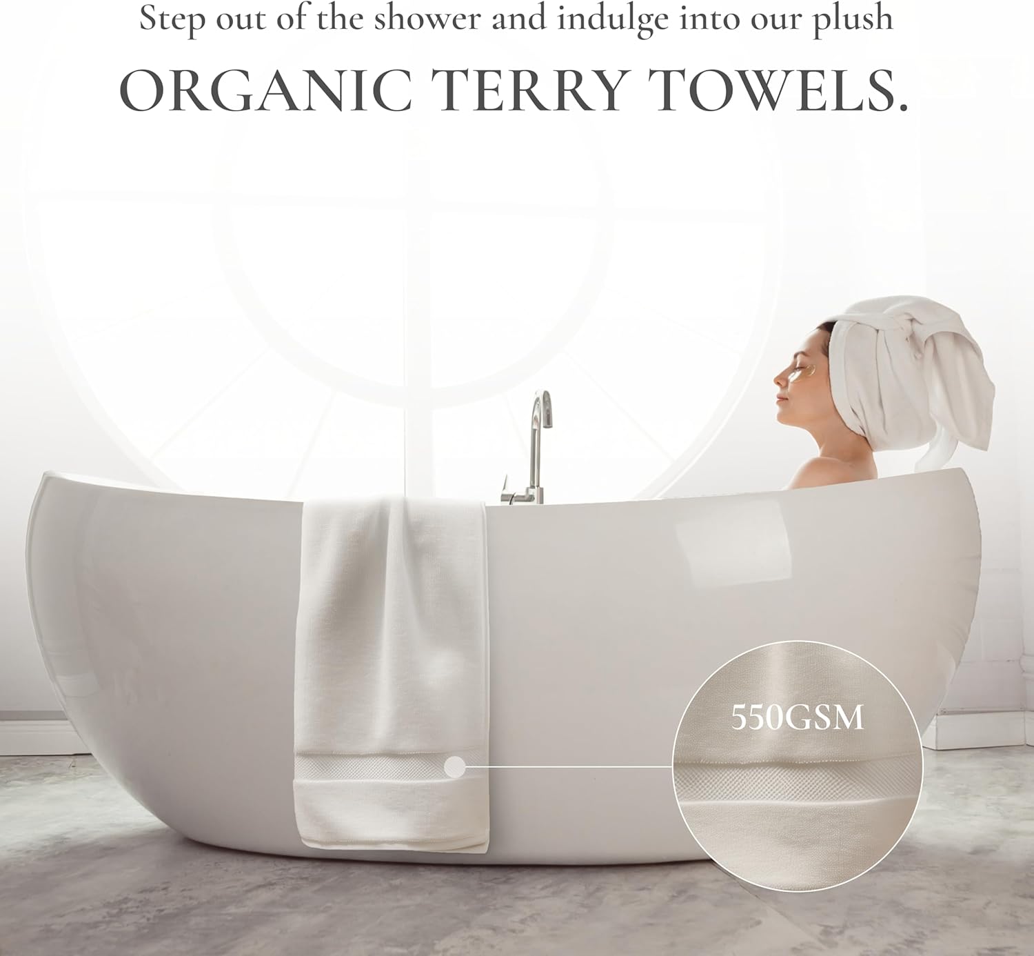Sleep Beyond Organic Terry Washcloth 12x12 with Carry Bag
