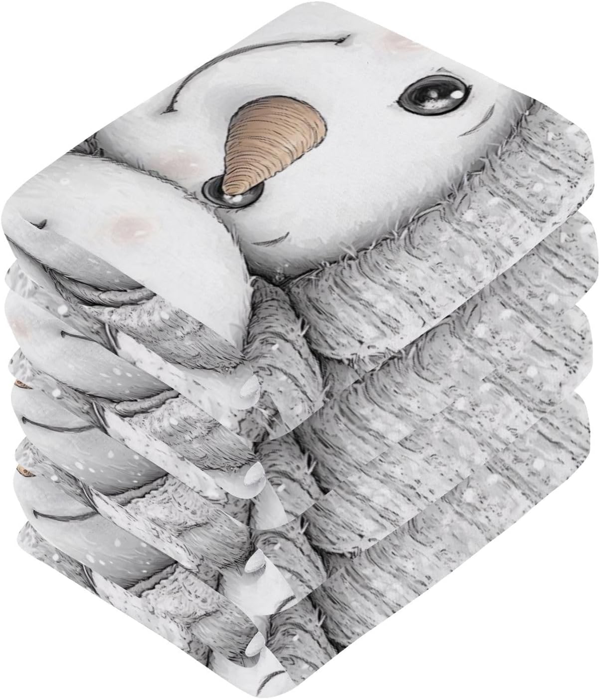 Snowman 2-Pack Washcloths