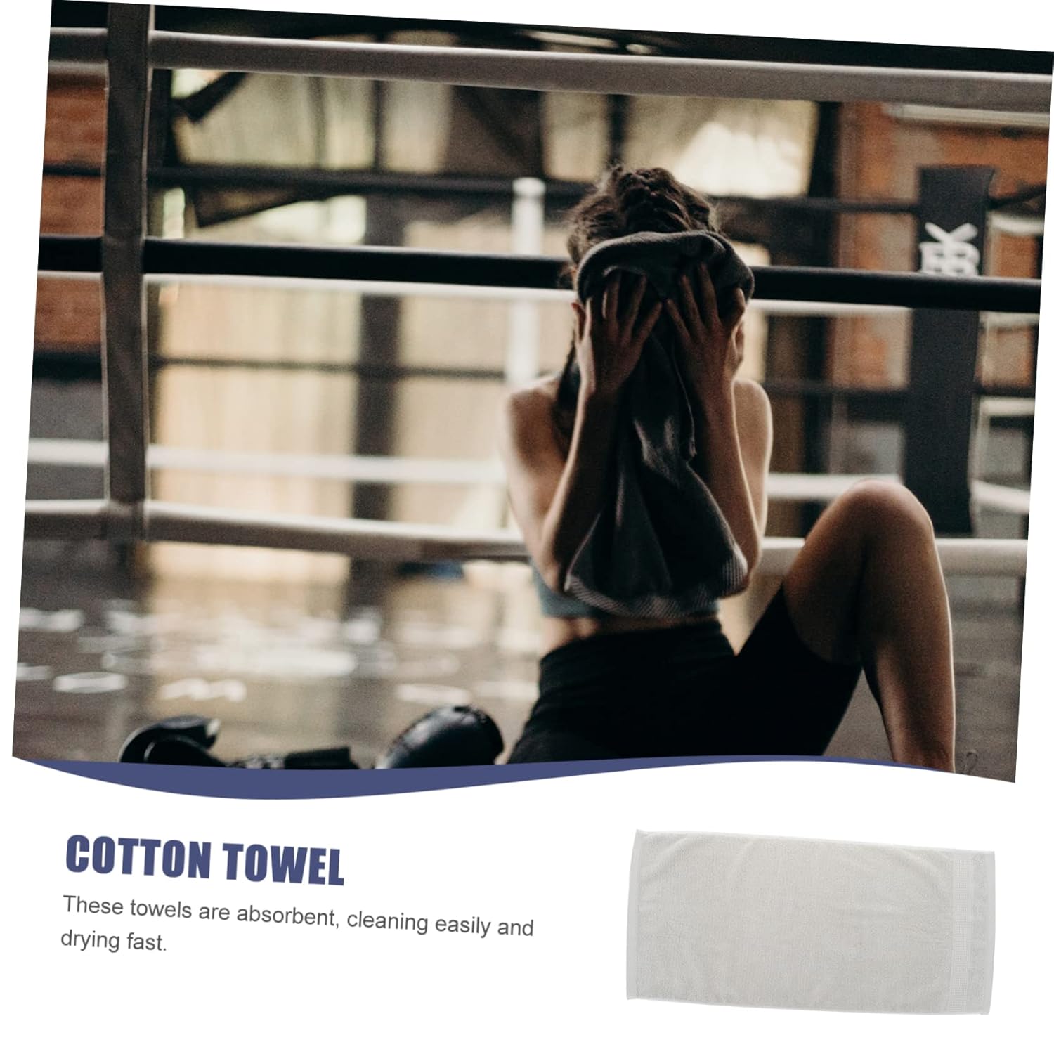 MERRYHAPY Thick Absorbent Cotton Face Towel