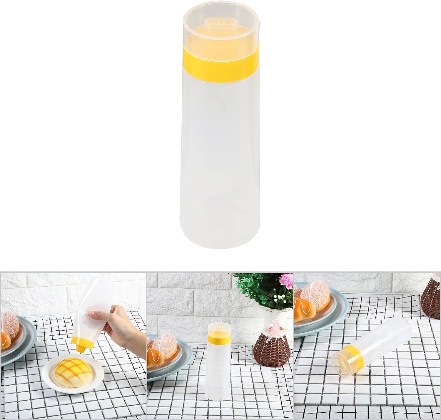 Hapivida - 4-Hole Condiment Squeeze Bottles - Ergonomic Design for Simplicity