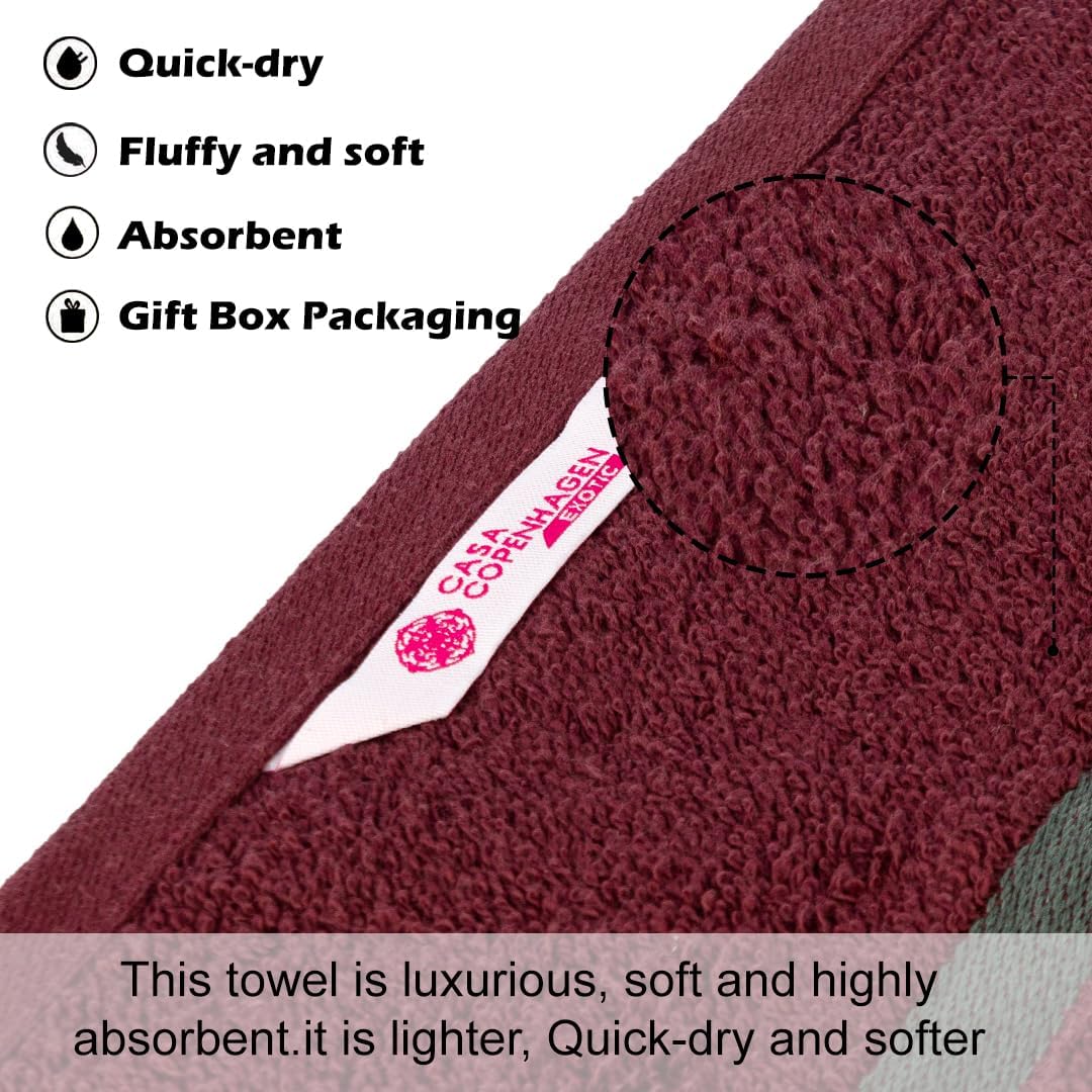 Elegant Washcloth Set Soft Egyptian Cotton 6-Piece Towels Premium Quality