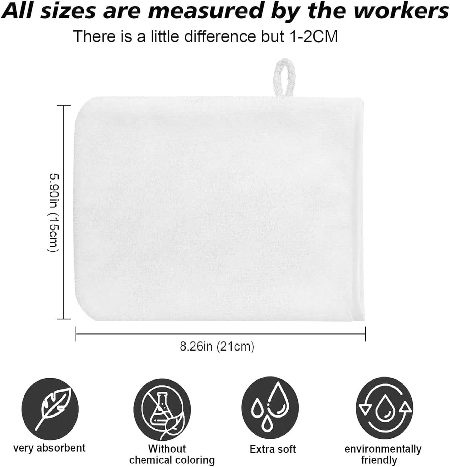6-Pack Microfiber Face Cloths