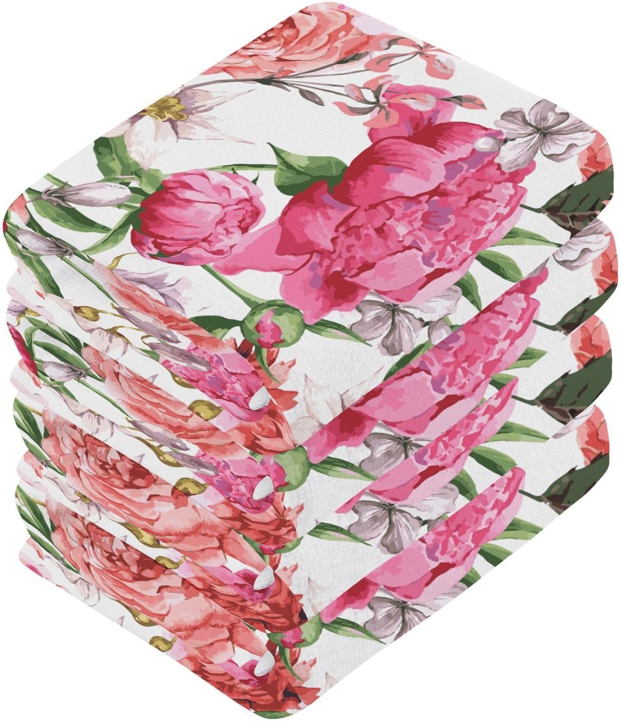 Fragrant Floral Washcloth Set