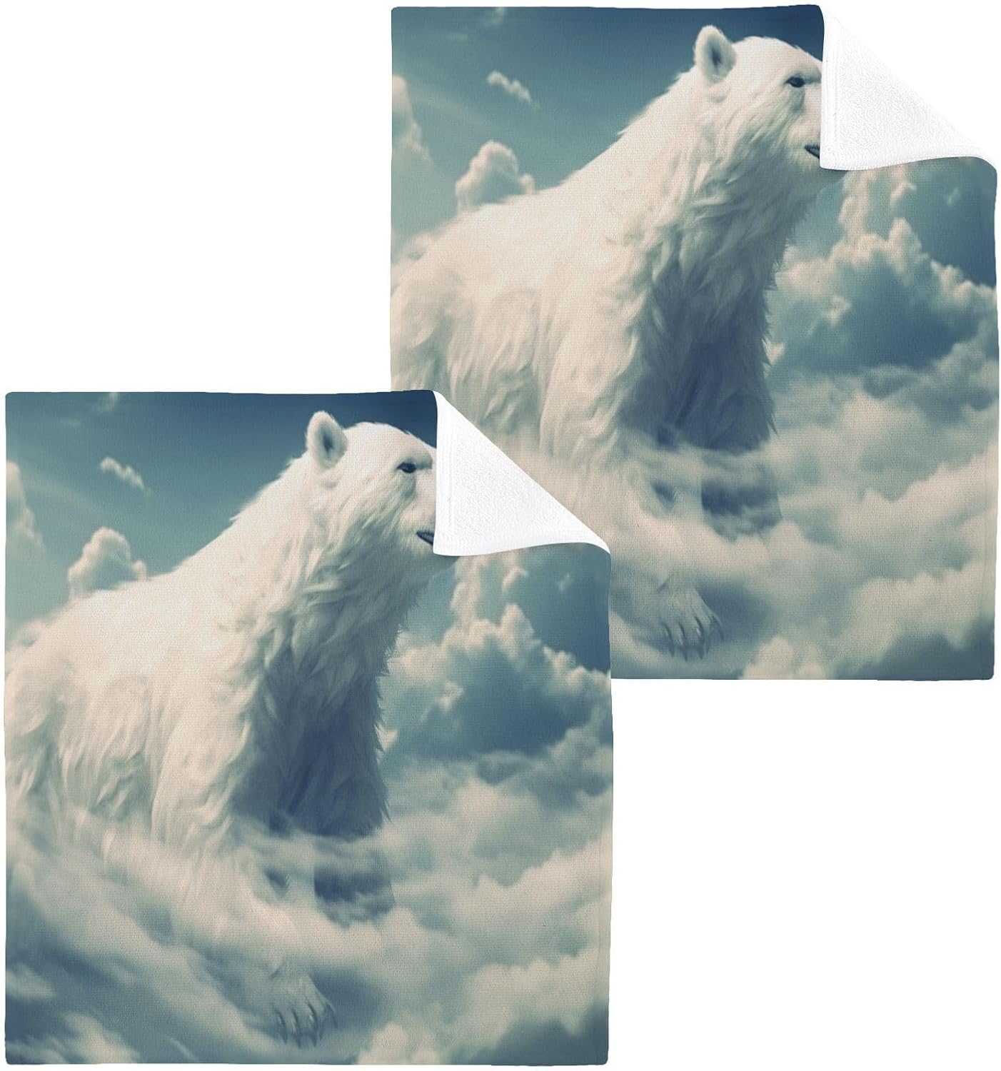 Polar Bear Washcloth 2-Pack