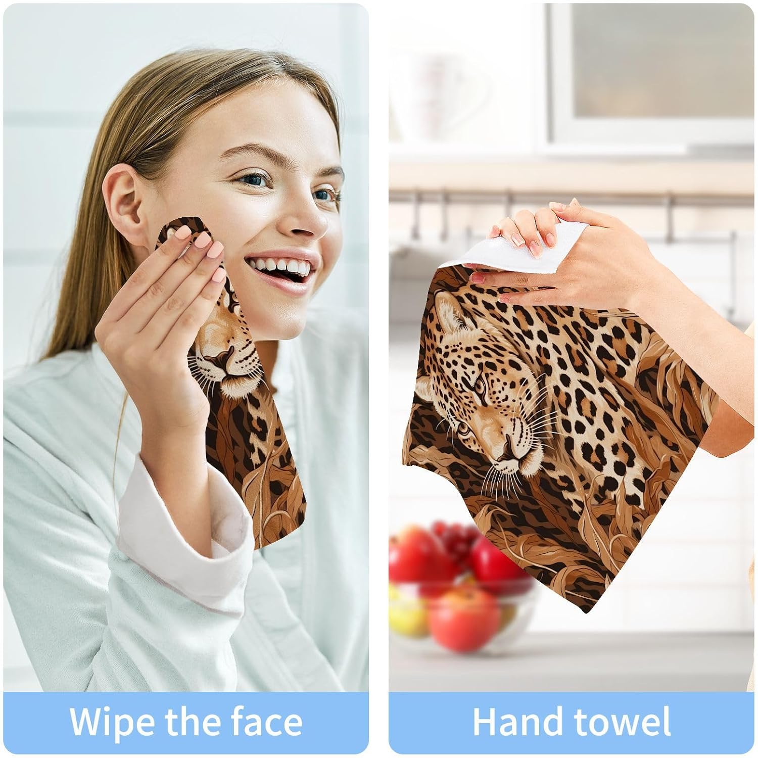 Leopard Washcloth Set 2-Pack