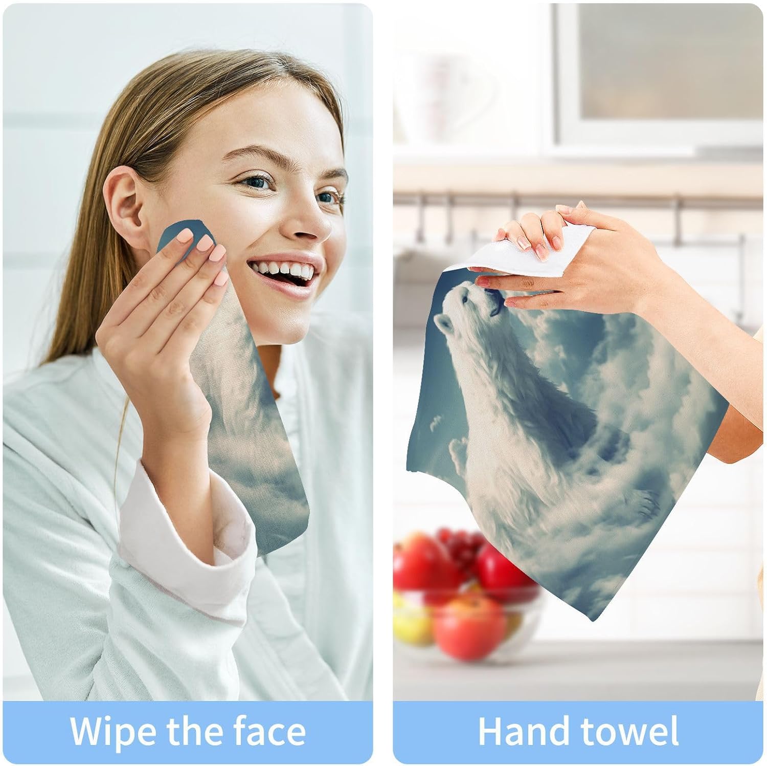 Polar Bear Washcloth 2-Pack