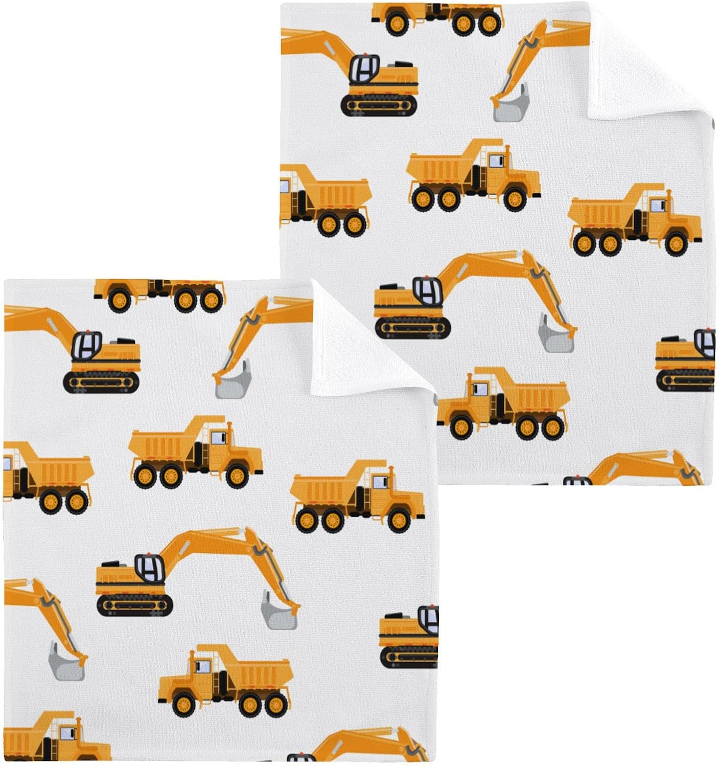 SUABO Soft Cotton Bath Washcloth for Kids and Industrial Use 4-Pack