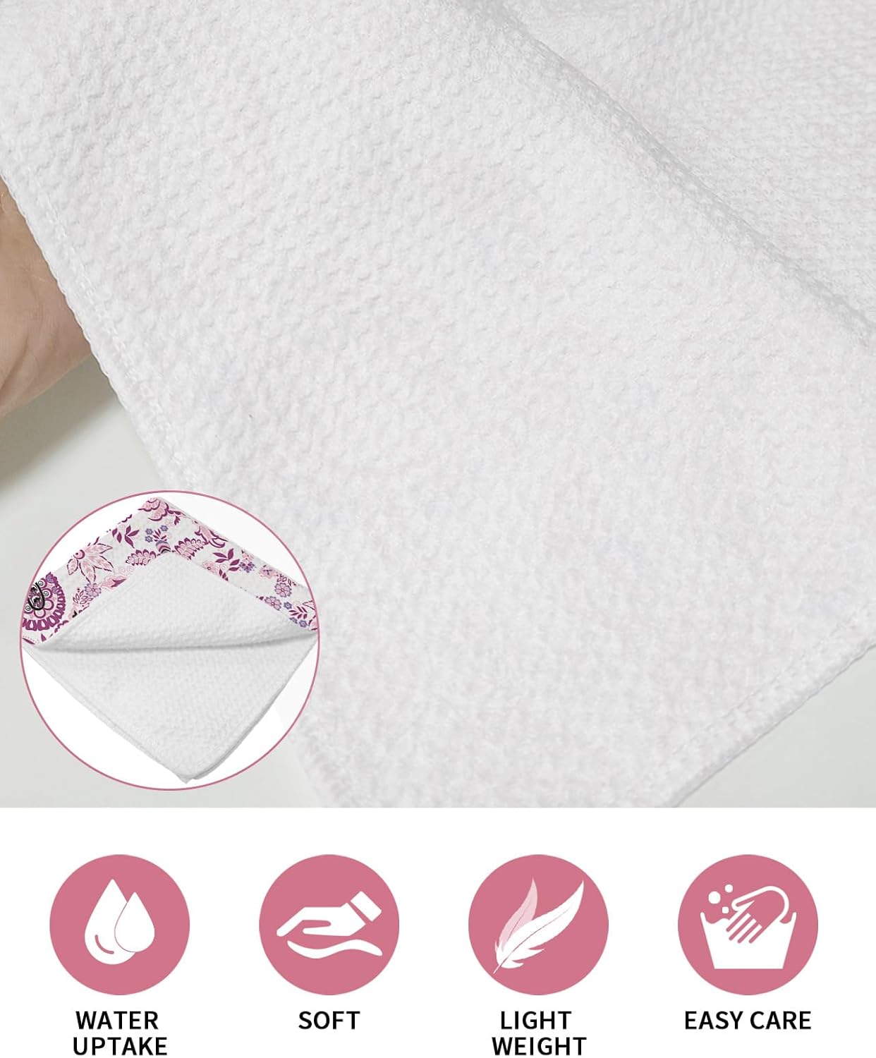 Elegant Waffle Towels Set of 3