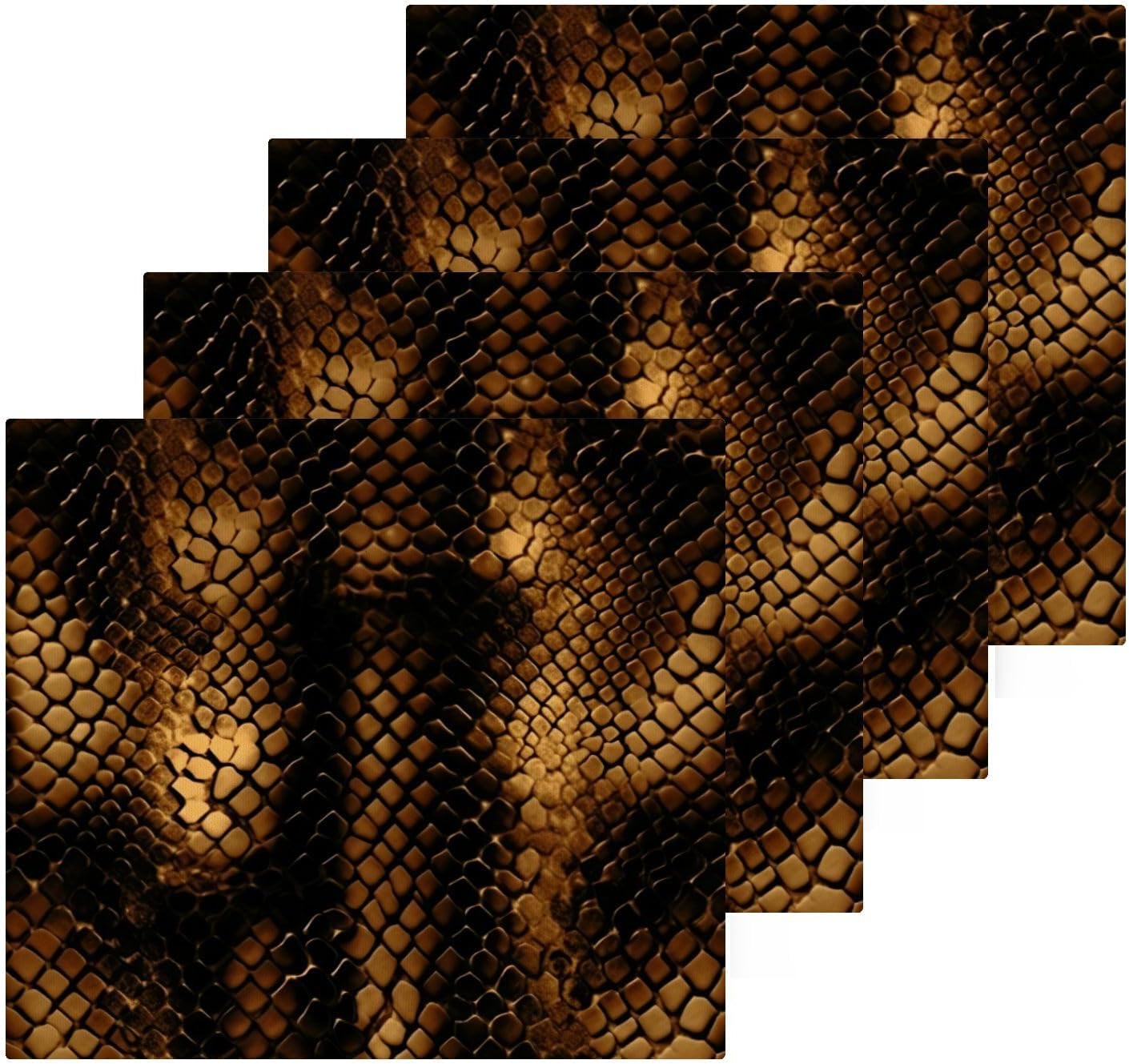 Snakeskin Pure Cotton Washcloths Set