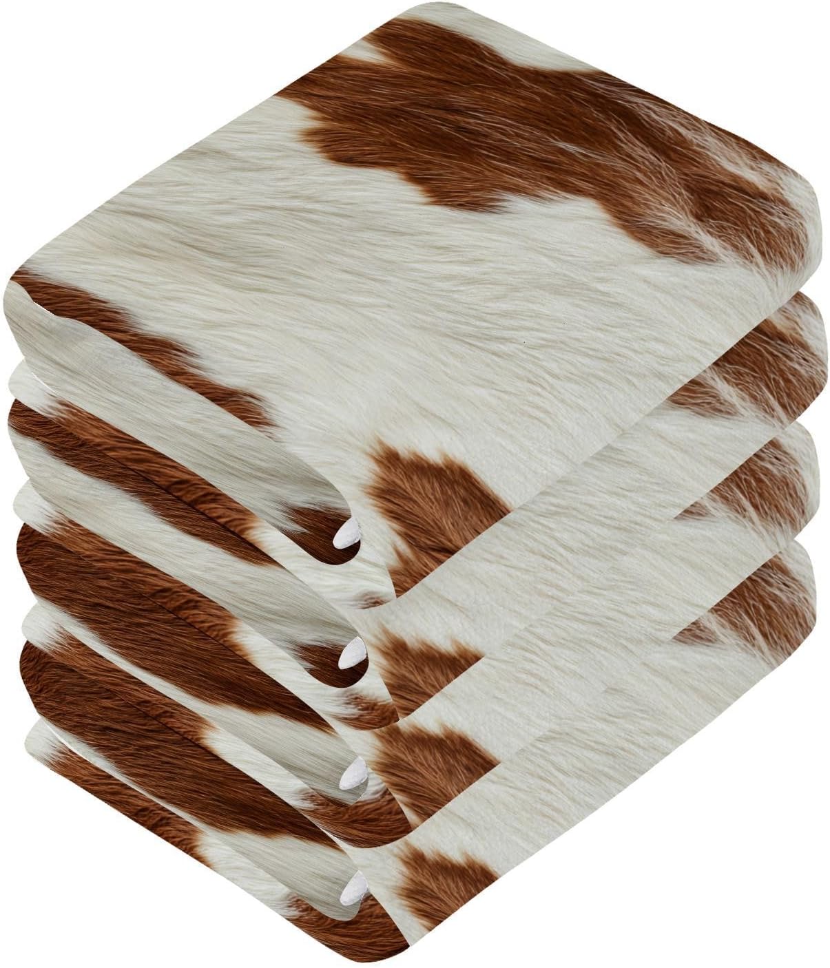 Perfect 12x12 Soft Print Washcloth Set for Bathroom More