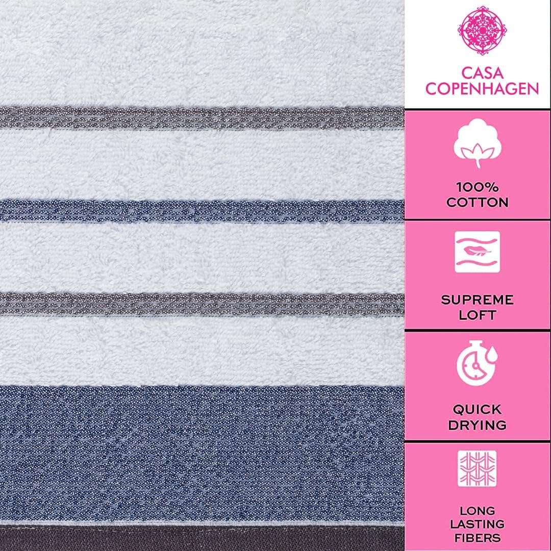 Luxury Cotton Towels for Easy Care Multi-Functional Egyptian Cotton Towel Set