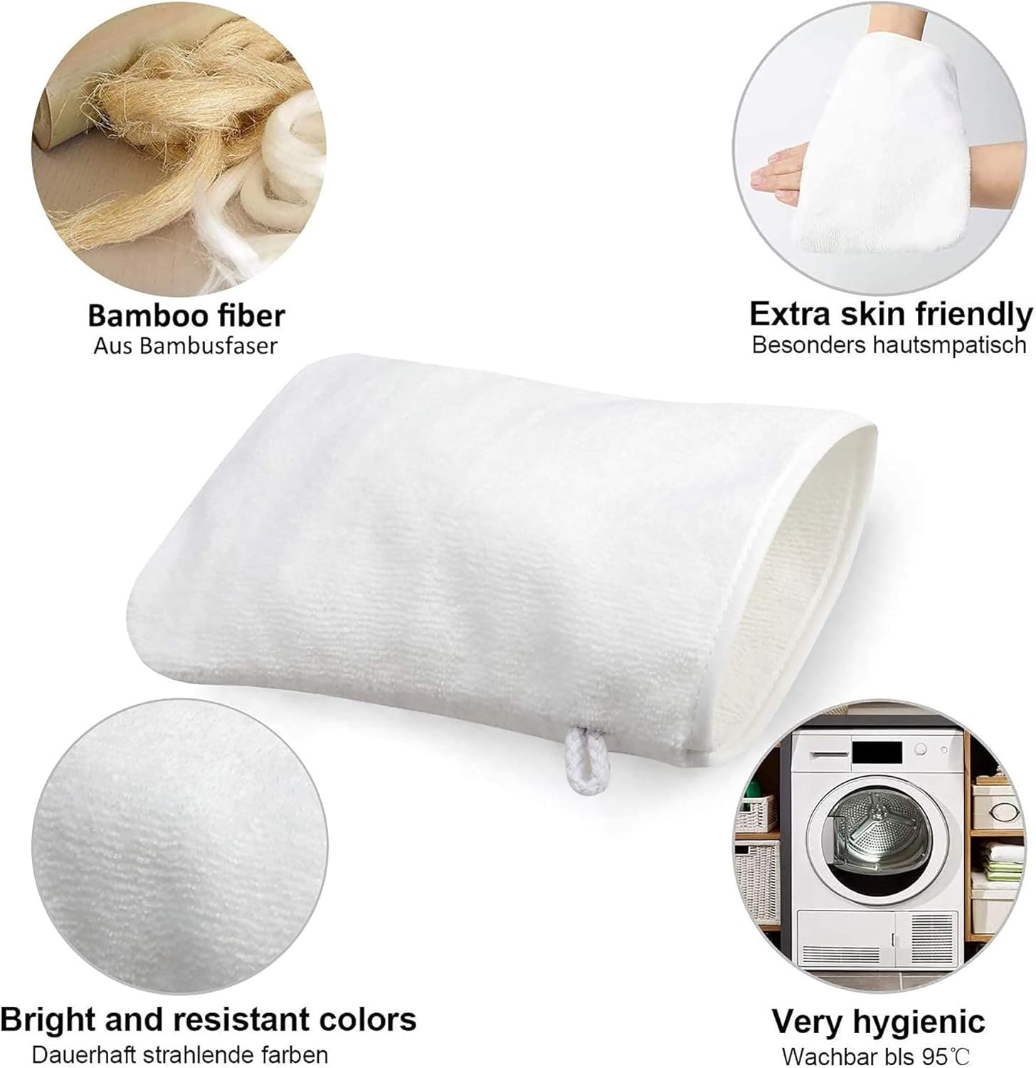6-Pack Microfiber Face Cloths
