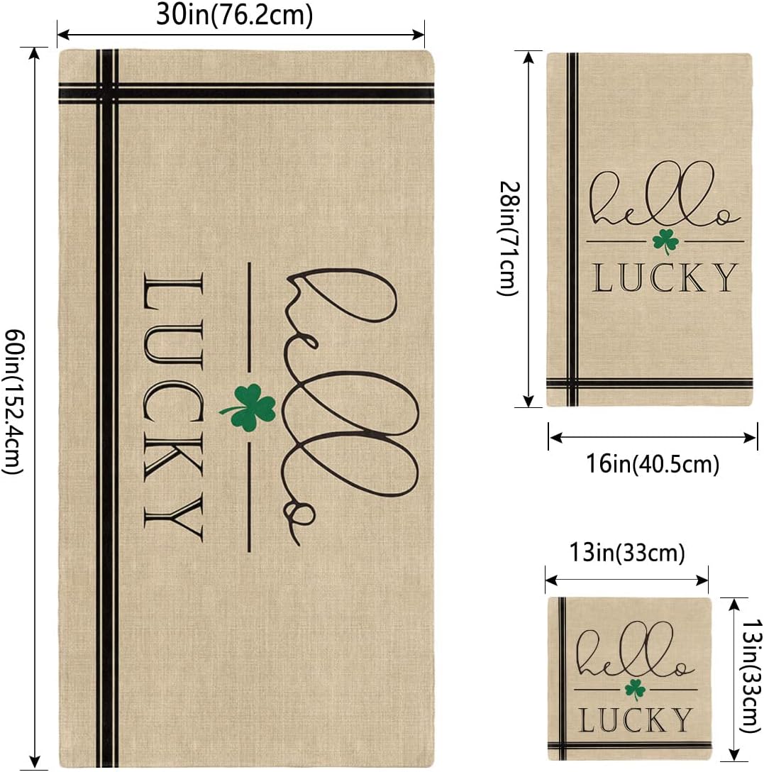 Anzona St Patricks Day 3 Piece Bath Towel Set