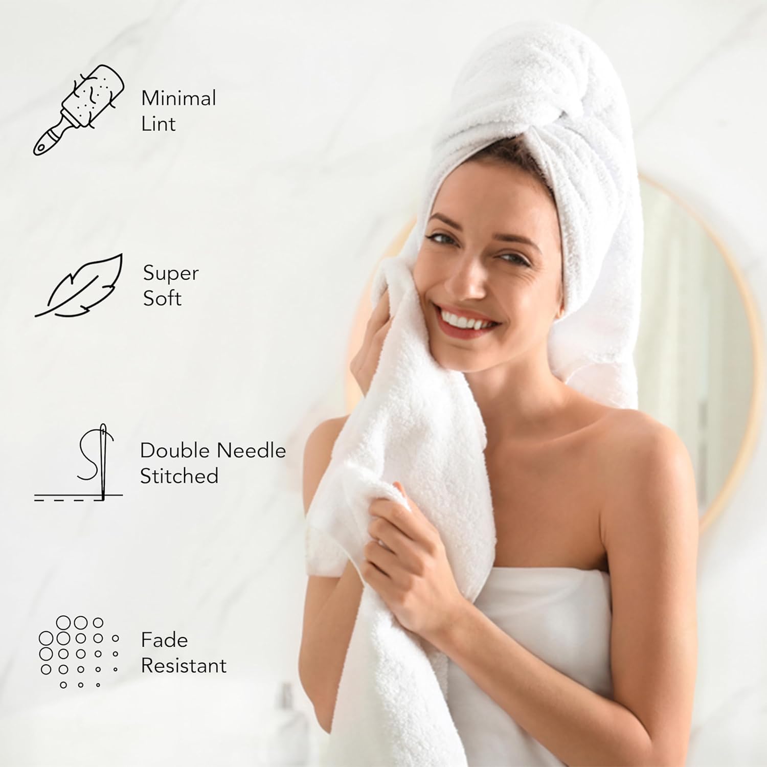 A1HC Washcloth Set for Baths
