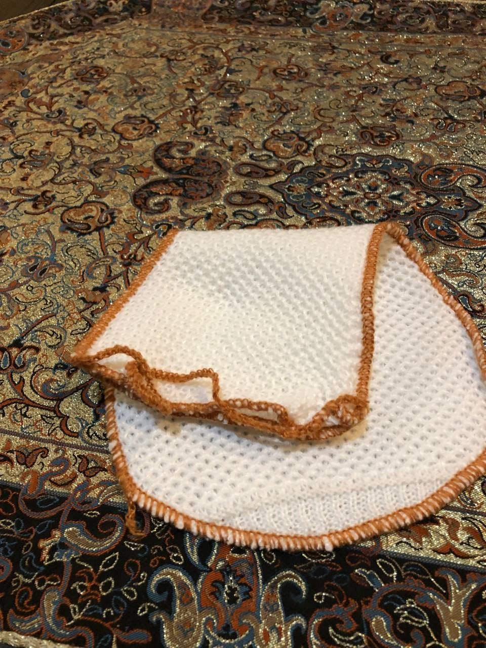 9x5 Handmade Woven Washcloth Leaf Soft Gentle