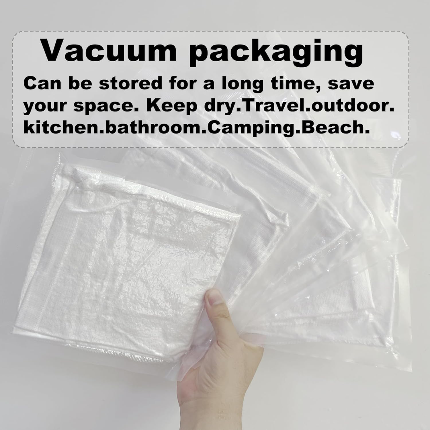 12x12 White Washcloths Pack