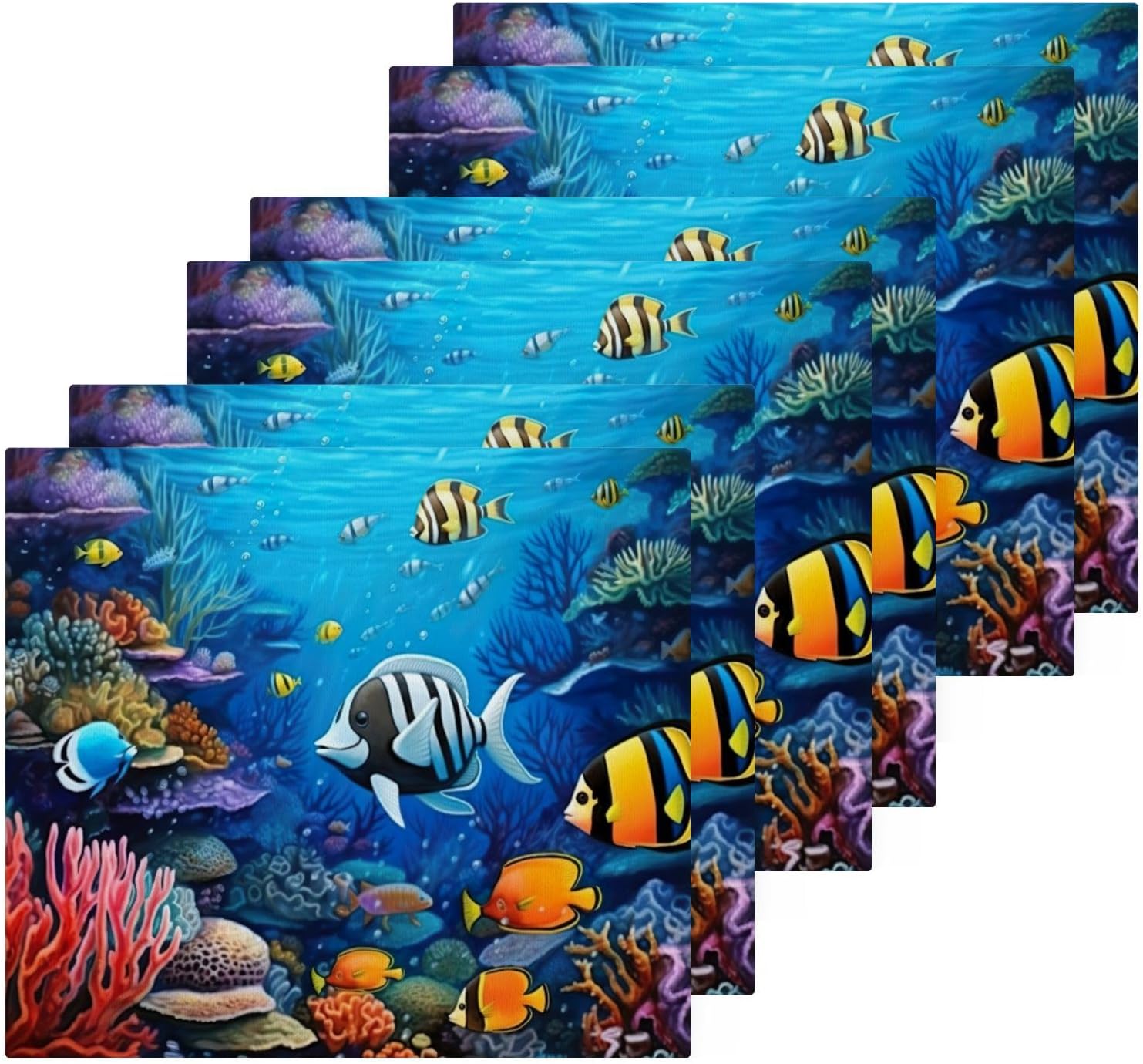 Kigai Ocean Fish Washcloth Set