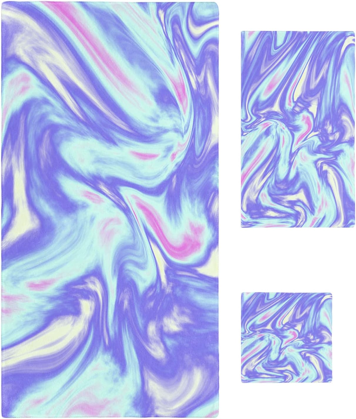 Ombre Marble Towel Set