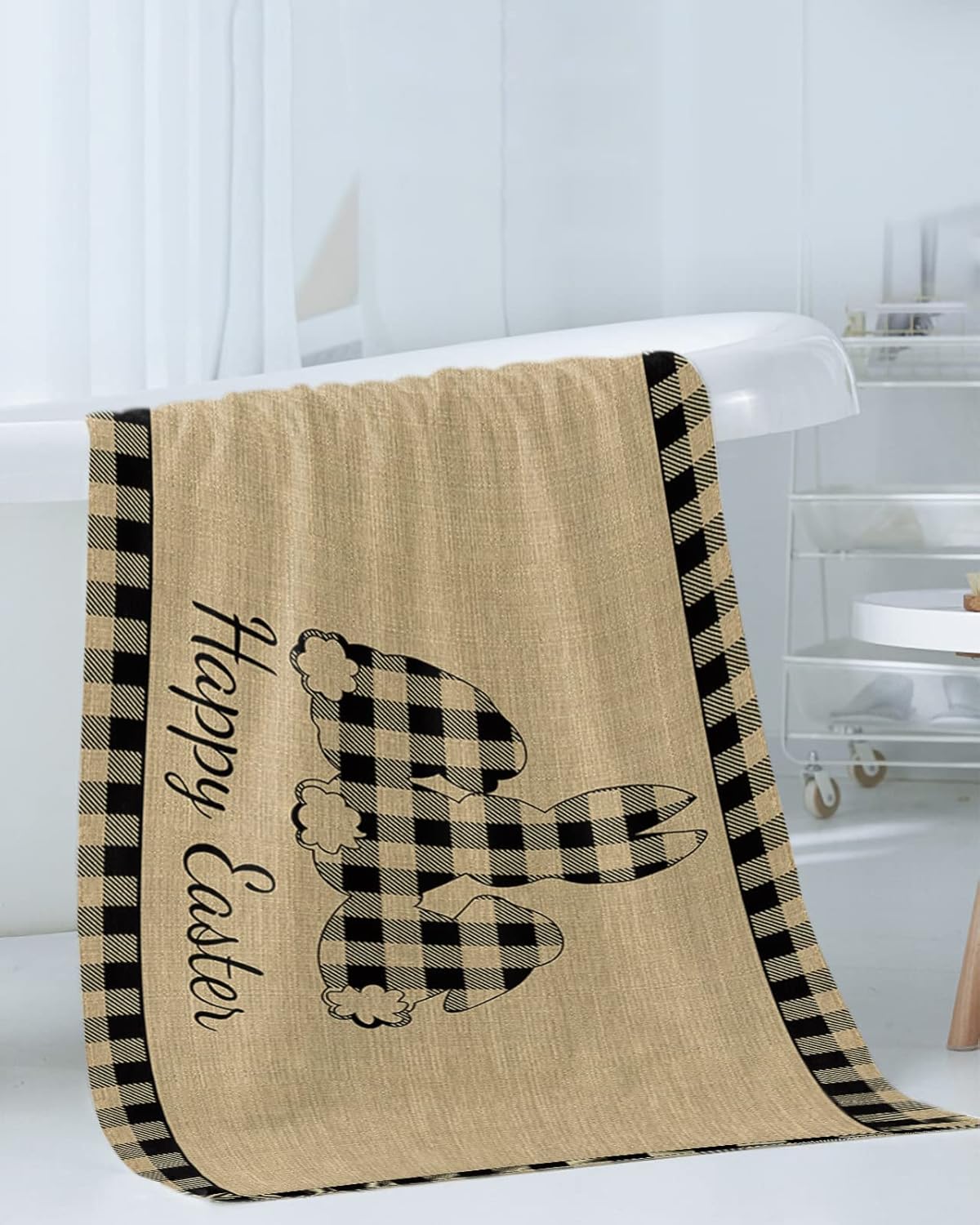 Anzona Easter Bunny 3-Piece Bath Towels Set Soft Absorbent