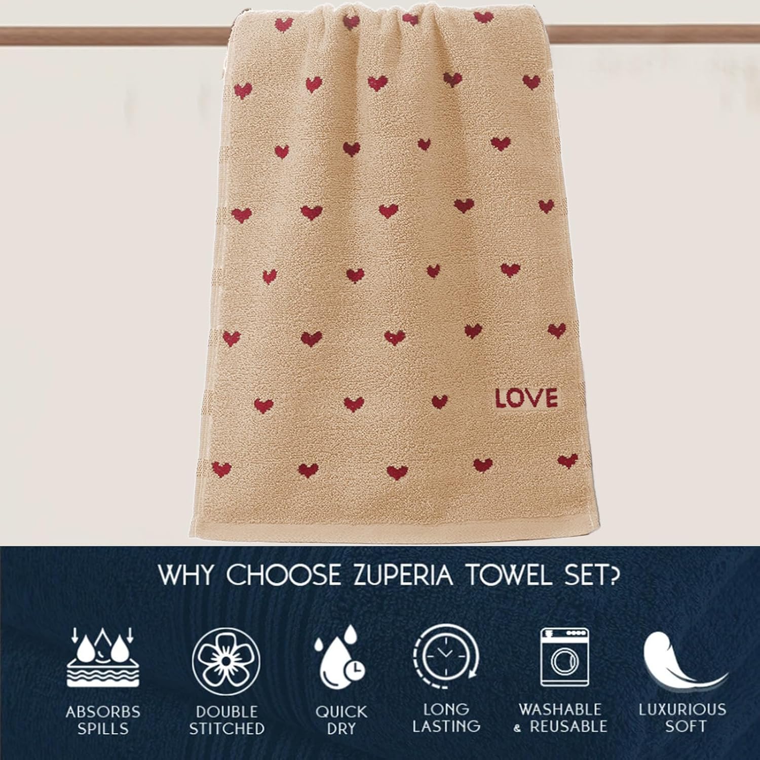 Heart-Beat Fast Towels for Home